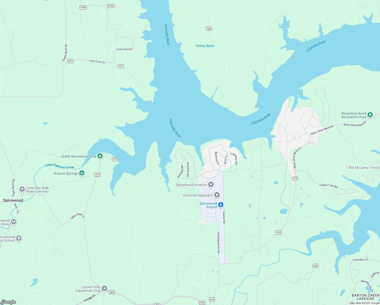 map of restaurants, bars, coffee shops, grocery stores, and more near 100 Center Cove II Loop in Spicewood