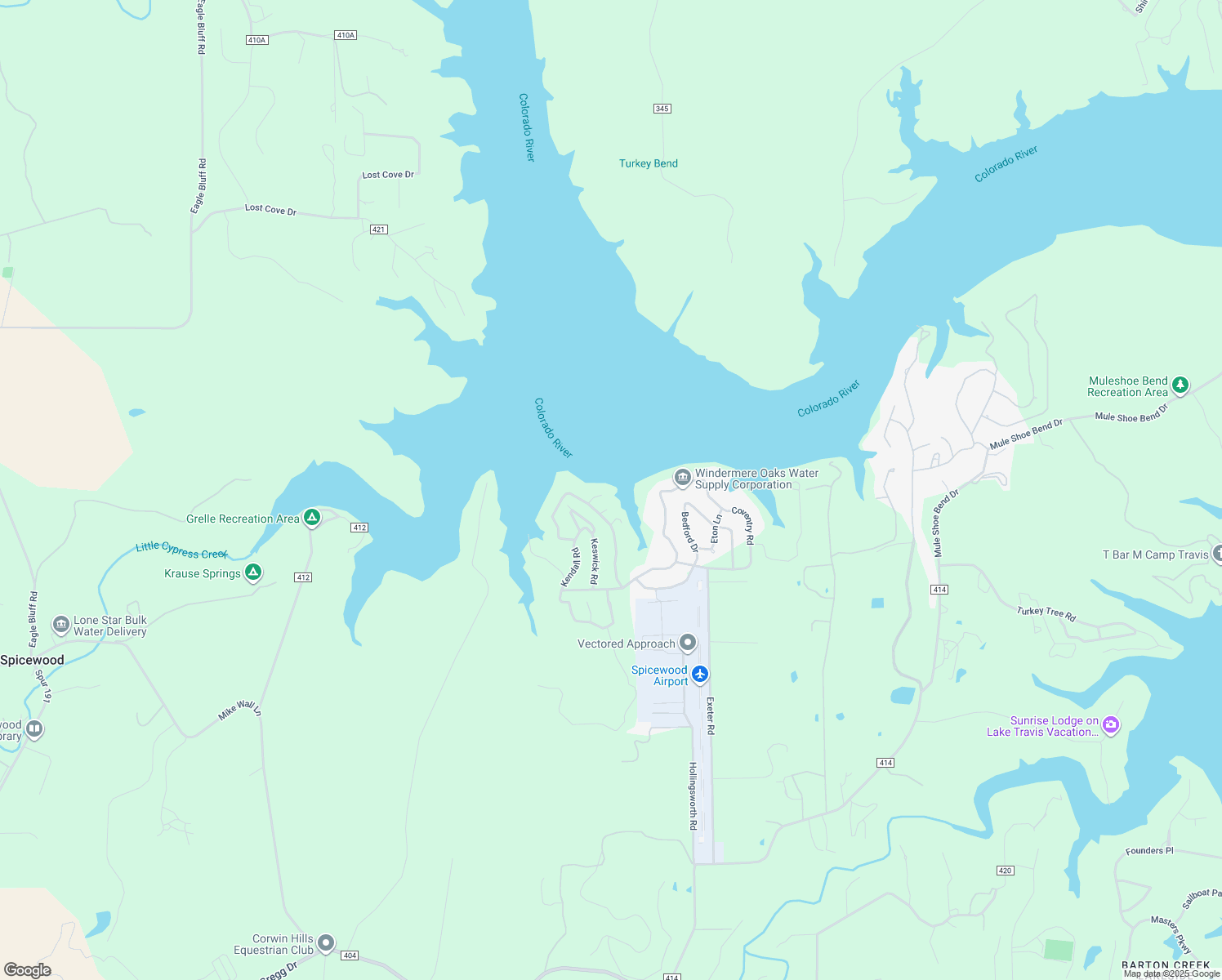 map of restaurants, bars, coffee shops, grocery stores, and more near 115 Center Cove I Loop in Spicewood