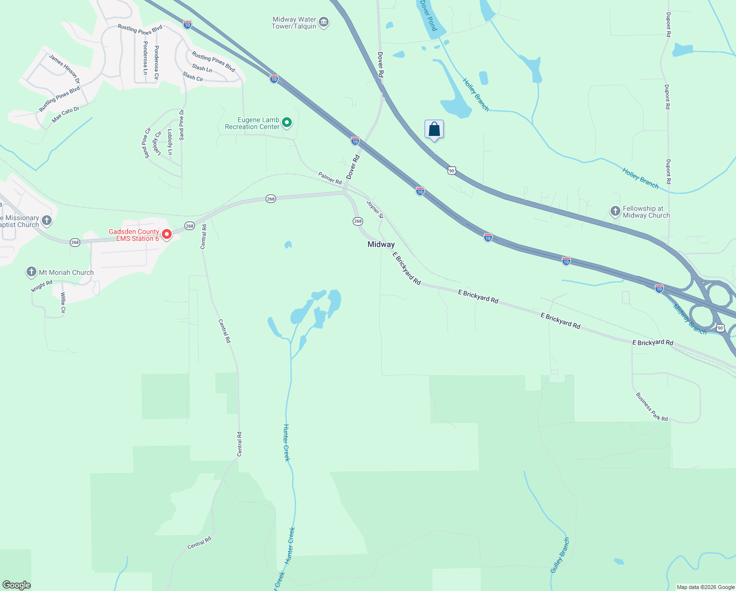 map of restaurants, bars, coffee shops, grocery stores, and more near 268 Mine Road in Midway