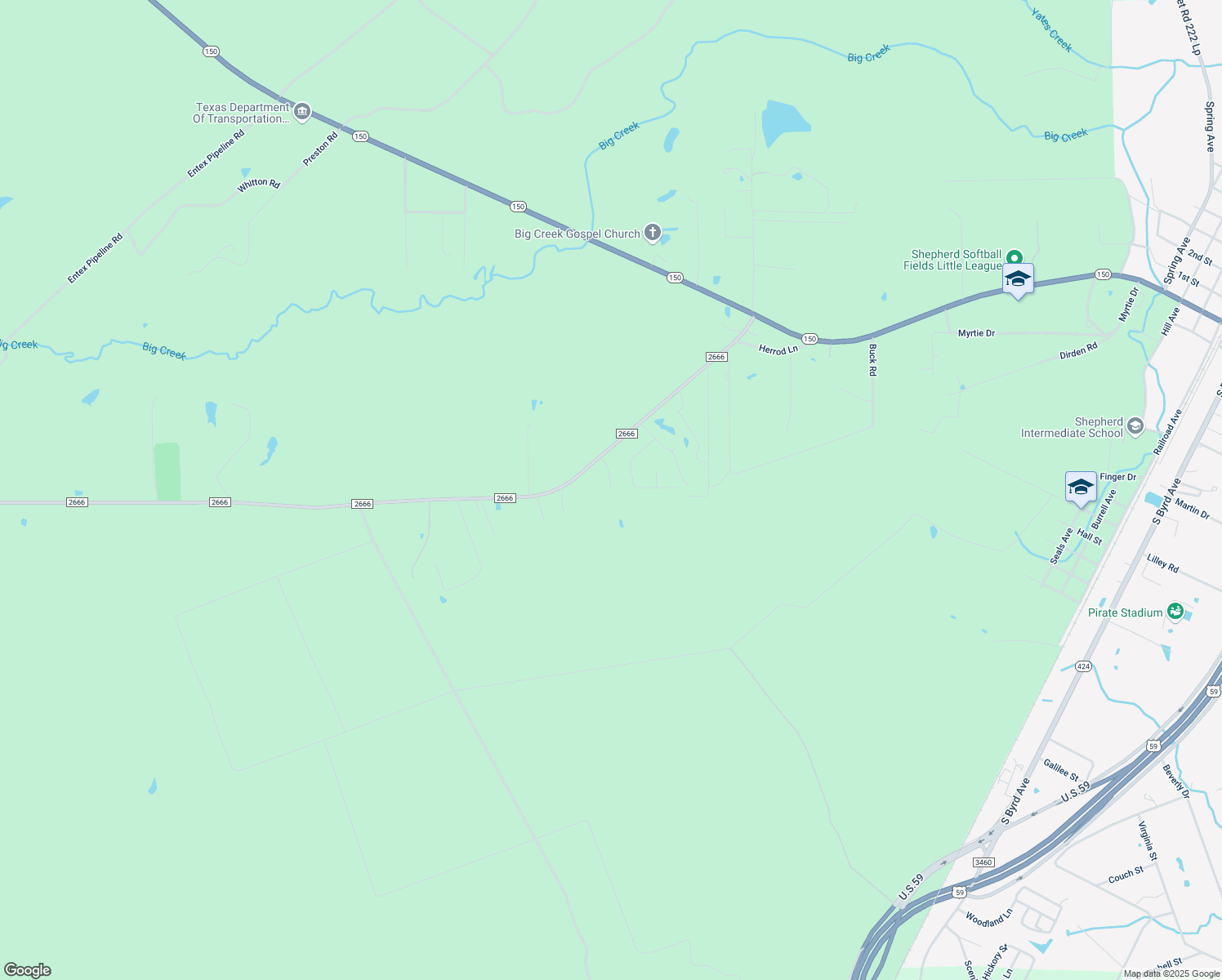 map of restaurants, bars, coffee shops, grocery stores, and more near 201 Riffe Road in Shepherd