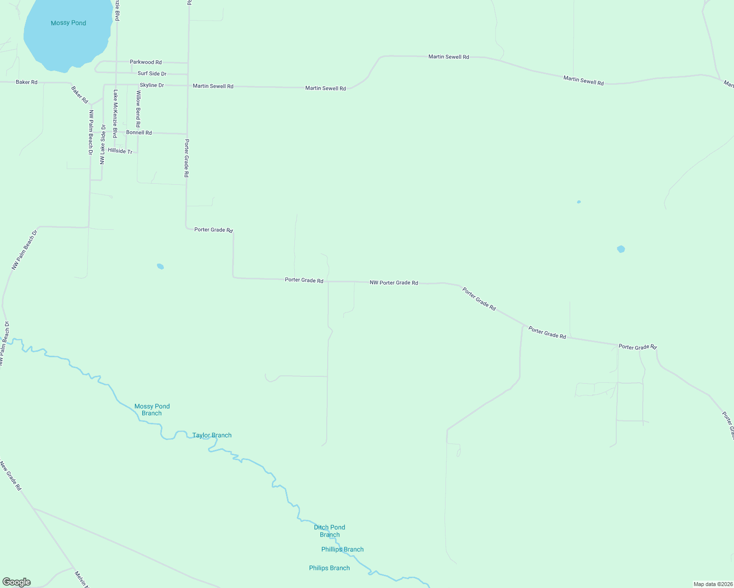 map of restaurants, bars, coffee shops, grocery stores, and more near 9208 Northwest Porter Grade Road in Altha