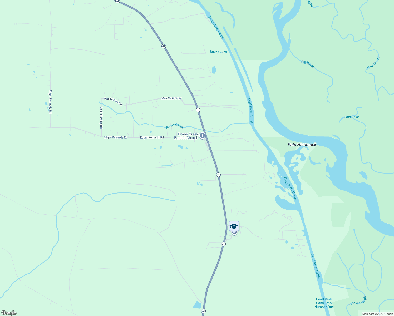 map of restaurants, bars, coffee shops, grocery stores, and more near 35259 Herman Singletary Road in Pearl River