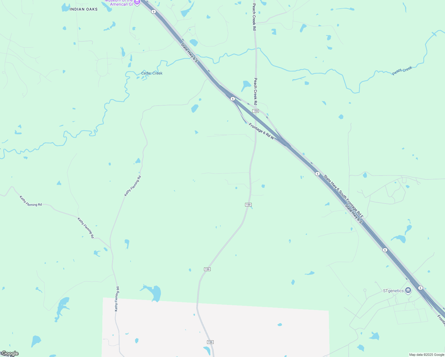 map of restaurants, bars, coffee shops, grocery stores, and more near 20988 Fm 159 Rd in College Station