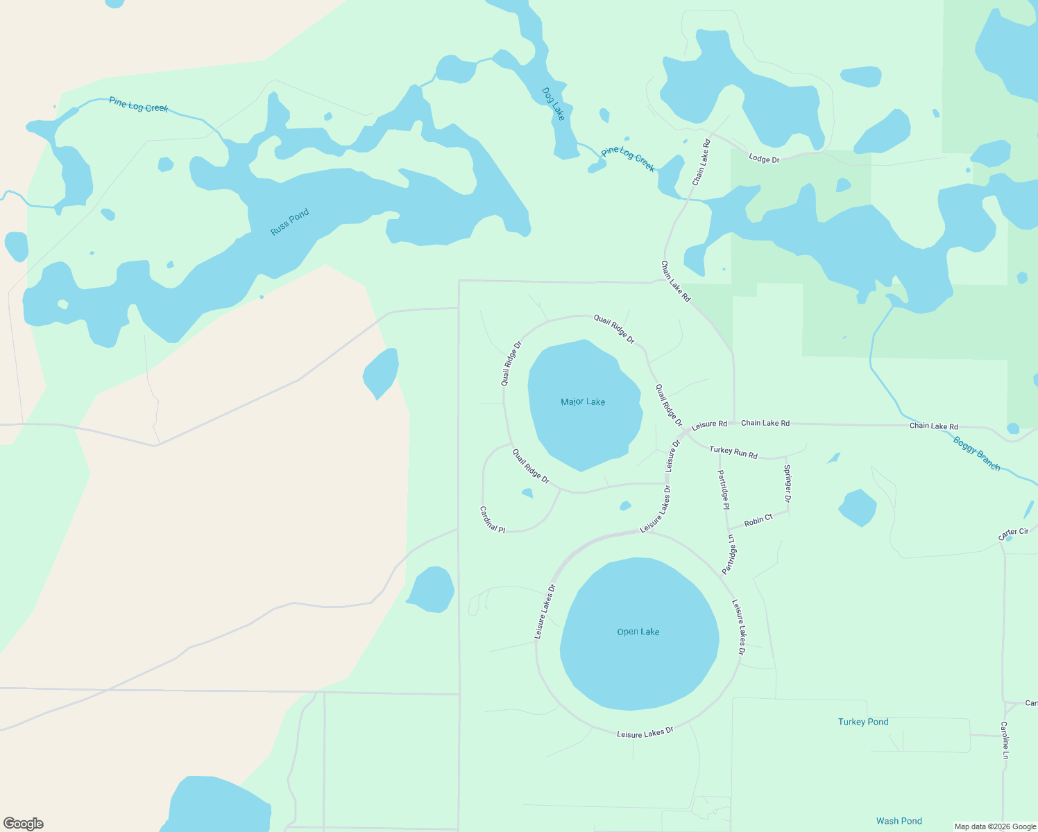 map of restaurants, bars, coffee shops, grocery stores, and more near 3447 Quail Ridge Drive in Chipley