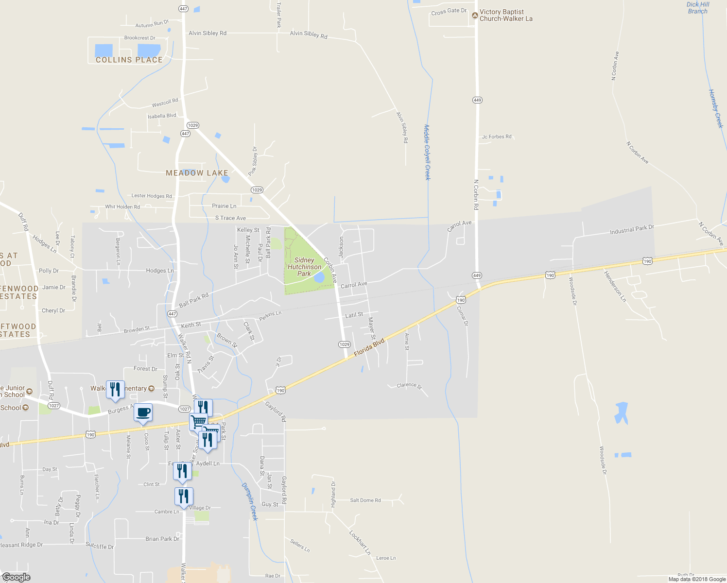 map of restaurants, bars, coffee shops, grocery stores, and more near 14399 Wiley Avenue in Walker