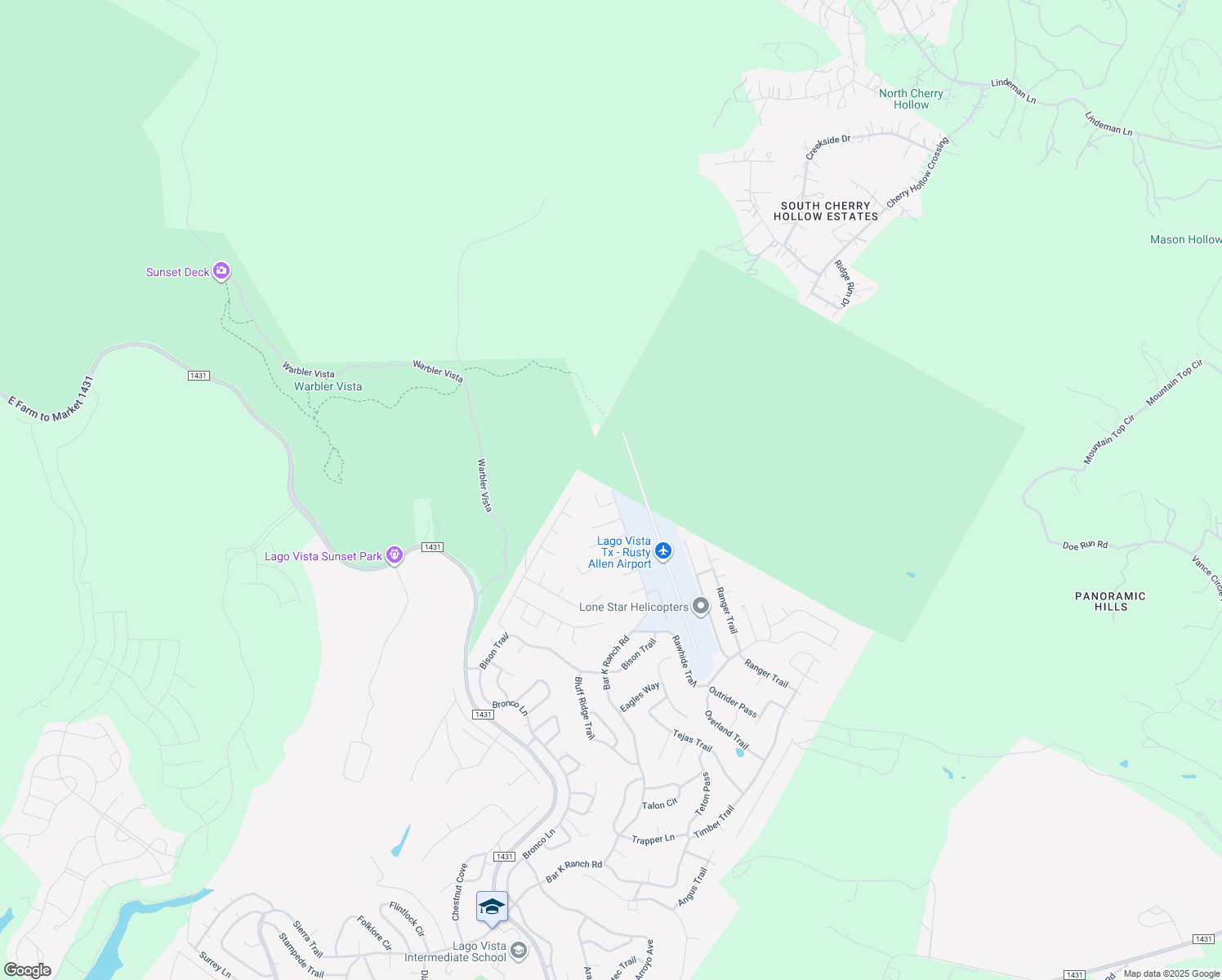 map of restaurants, bars, coffee shops, grocery stores, and more near 12245 Bar K Ranch Road in Leander