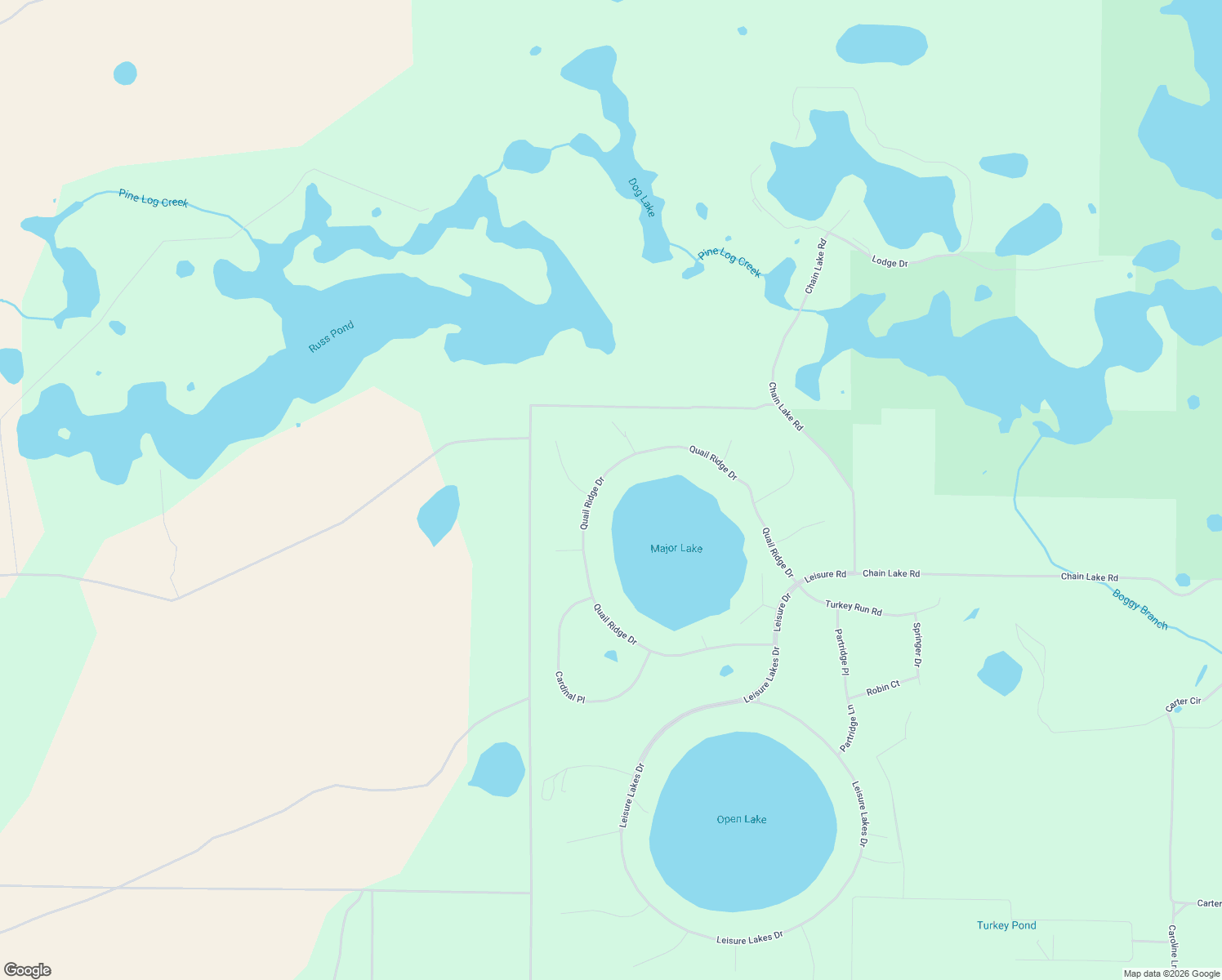 map of restaurants, bars, coffee shops, grocery stores, and more near 3381 Quail Ridge Drive in Chipley