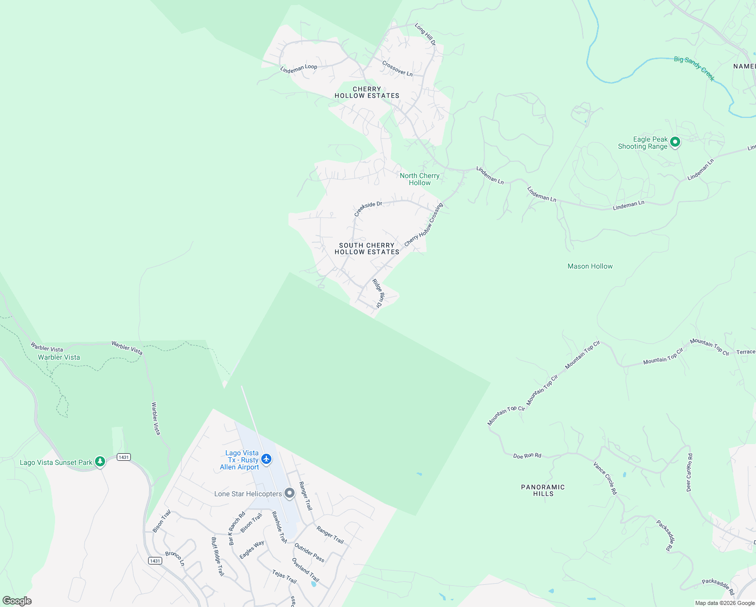 map of restaurants, bars, coffee shops, grocery stores, and more near 10600 Ridge Rim Drive in Leander