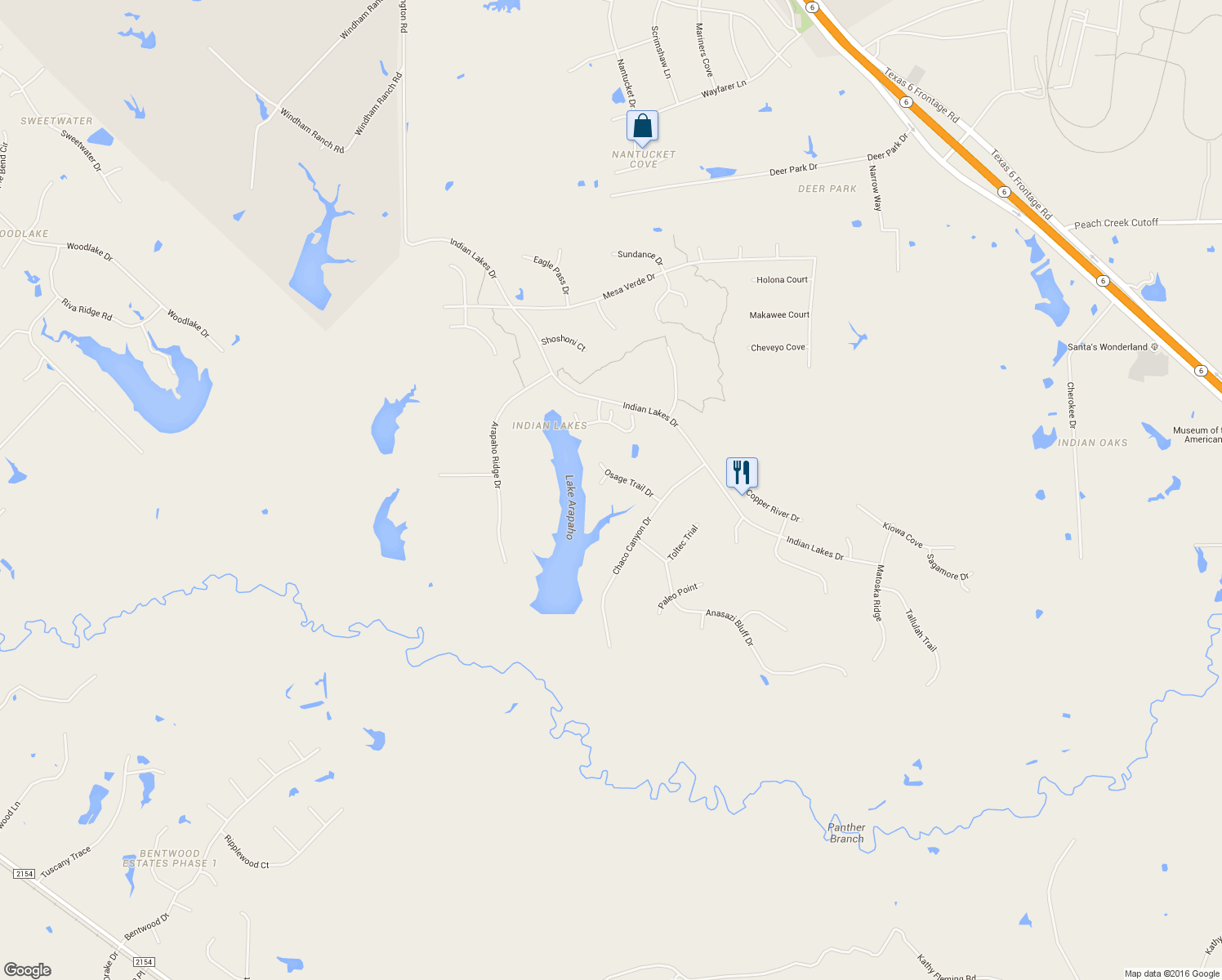 map of restaurants, bars, coffee shops, grocery stores, and more near 3348 Osage Trail Cove in College Station