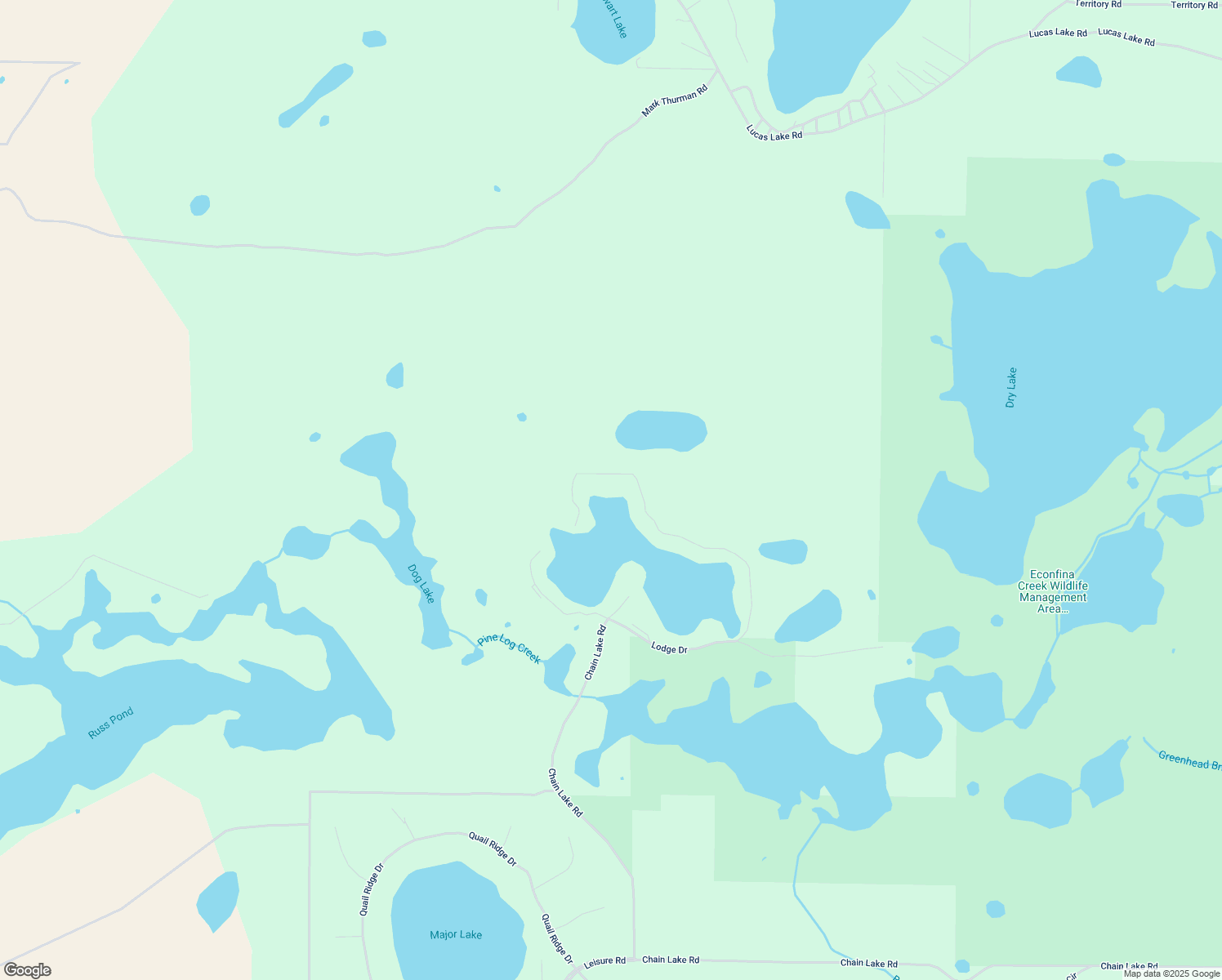 map of restaurants, bars, coffee shops, grocery stores, and more near 3180 Lodge Drive in Chipley