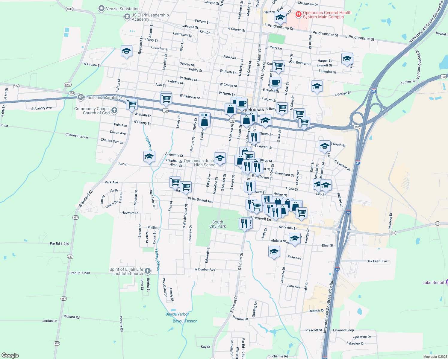 South Market Street, Opelousas LA Walk Score
