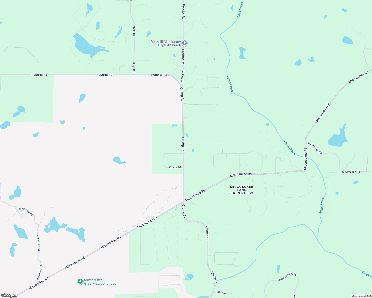 map of restaurants, bars, coffee shops, grocery stores, and more near 5279 Crump Road in Tallahassee