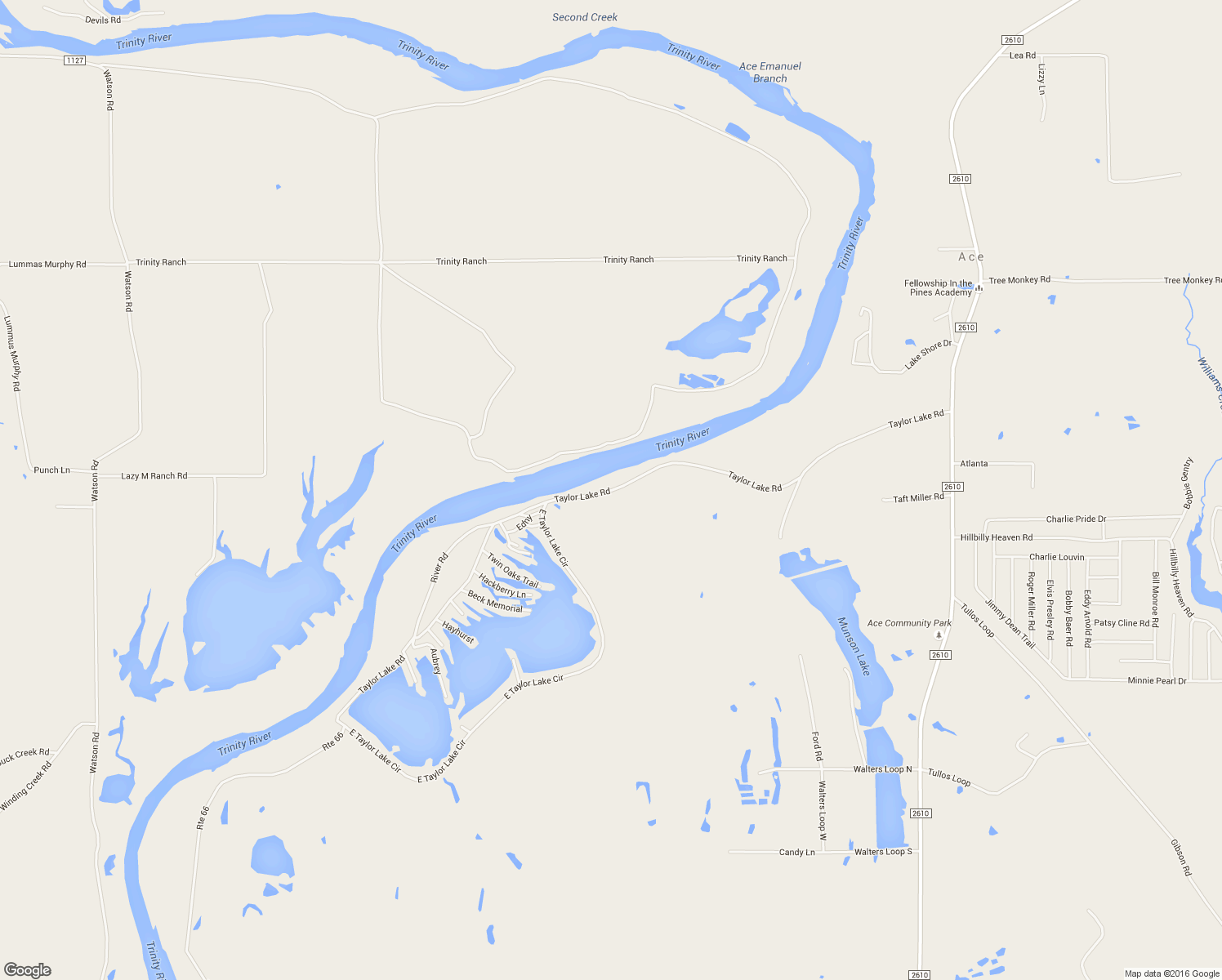 map of restaurants, bars, coffee shops, grocery stores, and more near Taylor Lake Road in Livingston