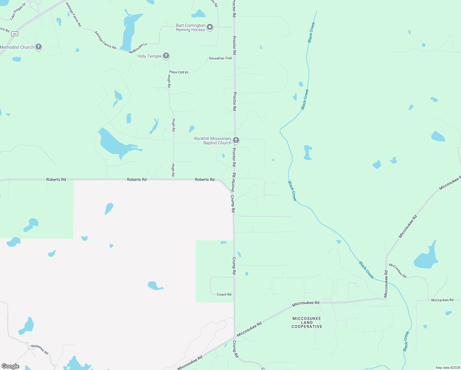 map of restaurants, bars, coffee shops, grocery stores, and more near 6030 Proctor Road in Tallahassee