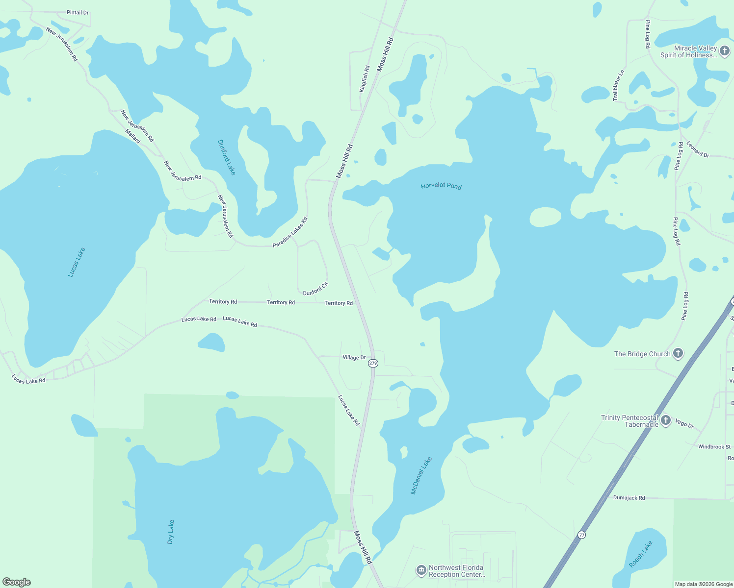 map of restaurants, bars, coffee shops, grocery stores, and more near 4401 Moss Hill Road in Chipley