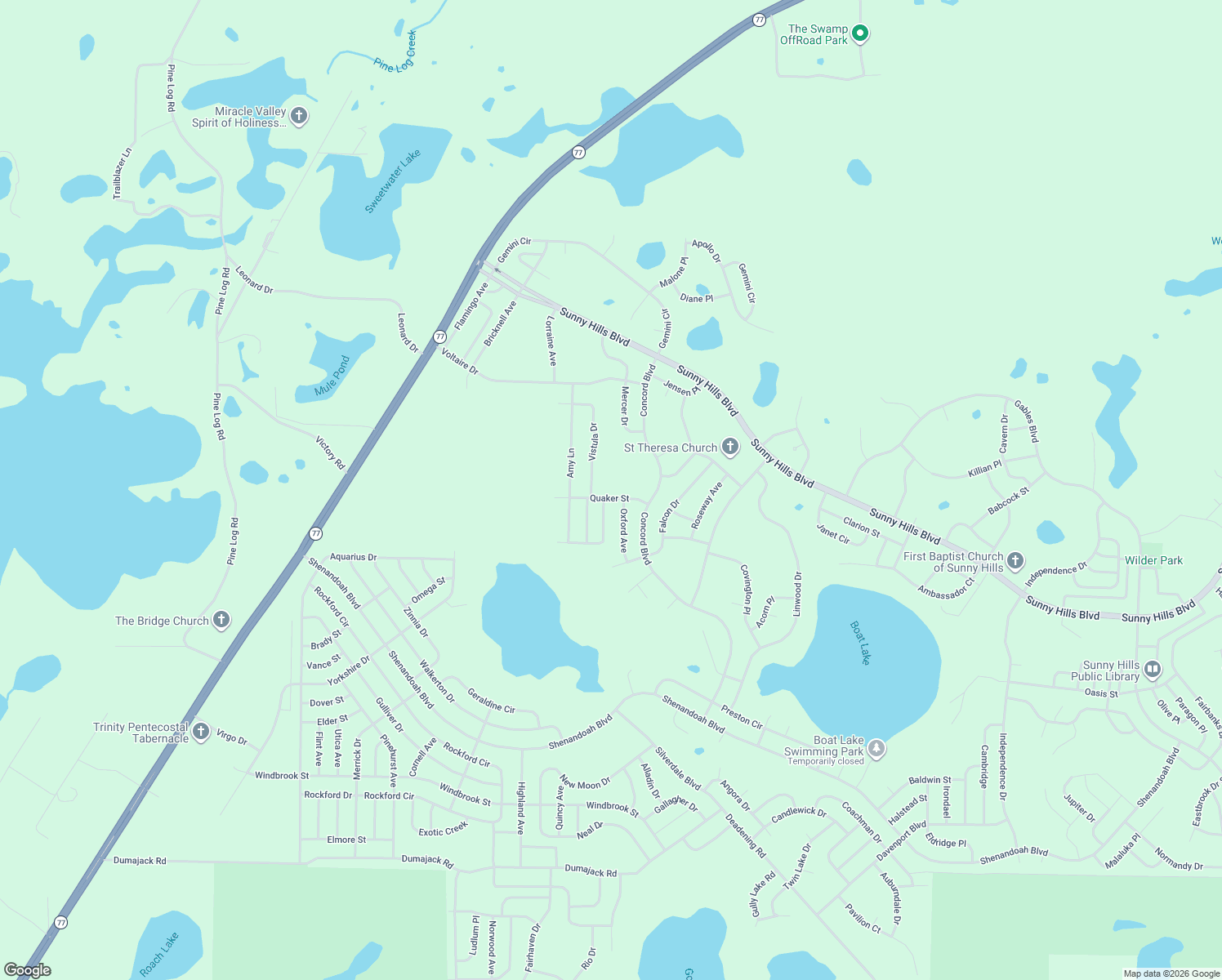 map of restaurants, bars, coffee shops, grocery stores, and more near 2210 Quaker Street in Chipley