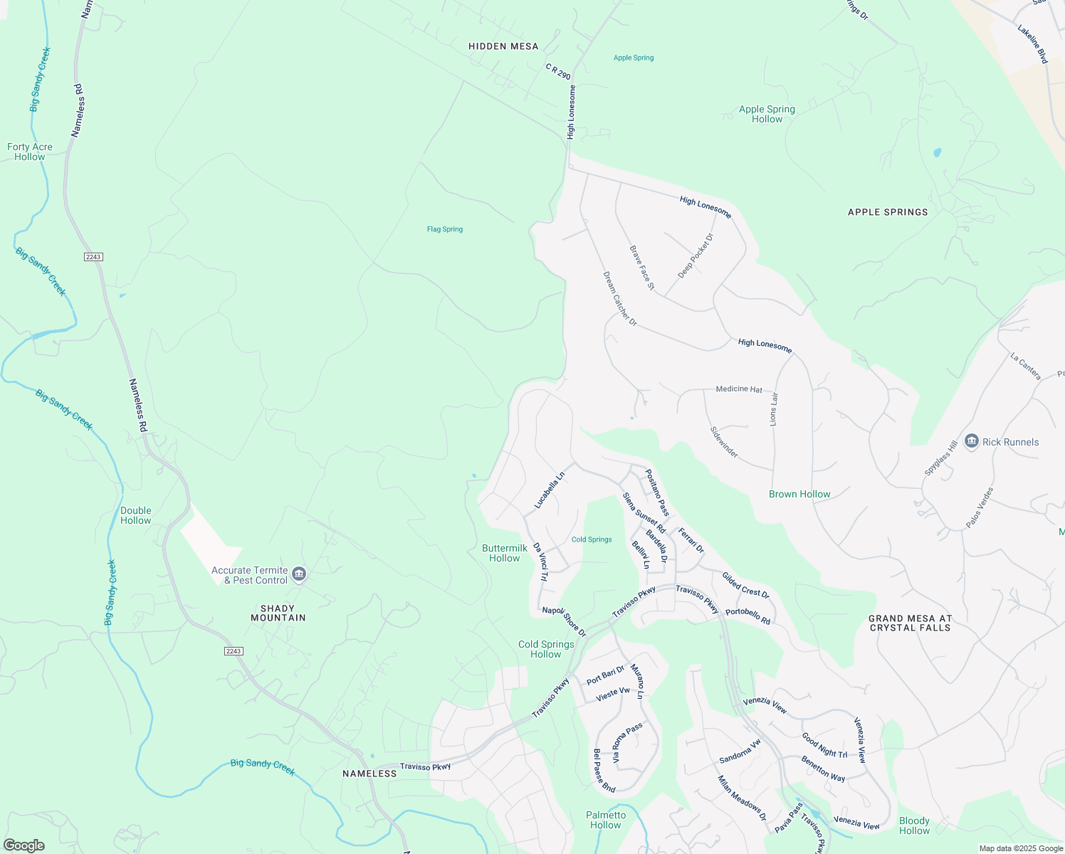 map of restaurants, bars, coffee shops, grocery stores, and more near 1005 Trevi Fontana Drive in Leander
