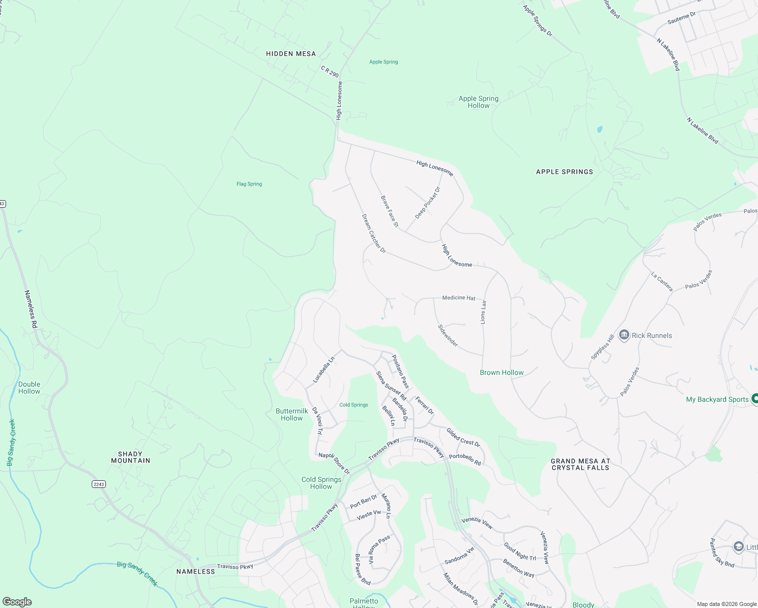 map of restaurants, bars, coffee shops, grocery stores, and more near 821 Laughing Dog Court in Leander
