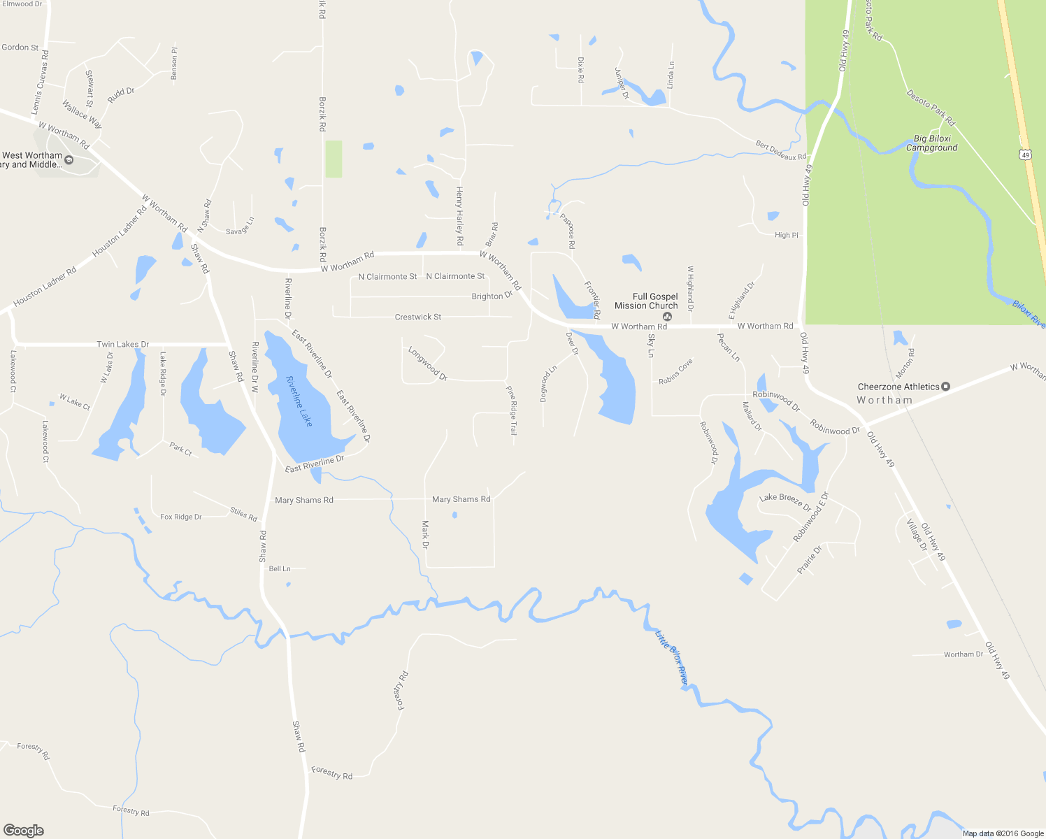 map of restaurants, bars, coffee shops, grocery stores, and more near 18326 Pine Ridge Trail in Saucier