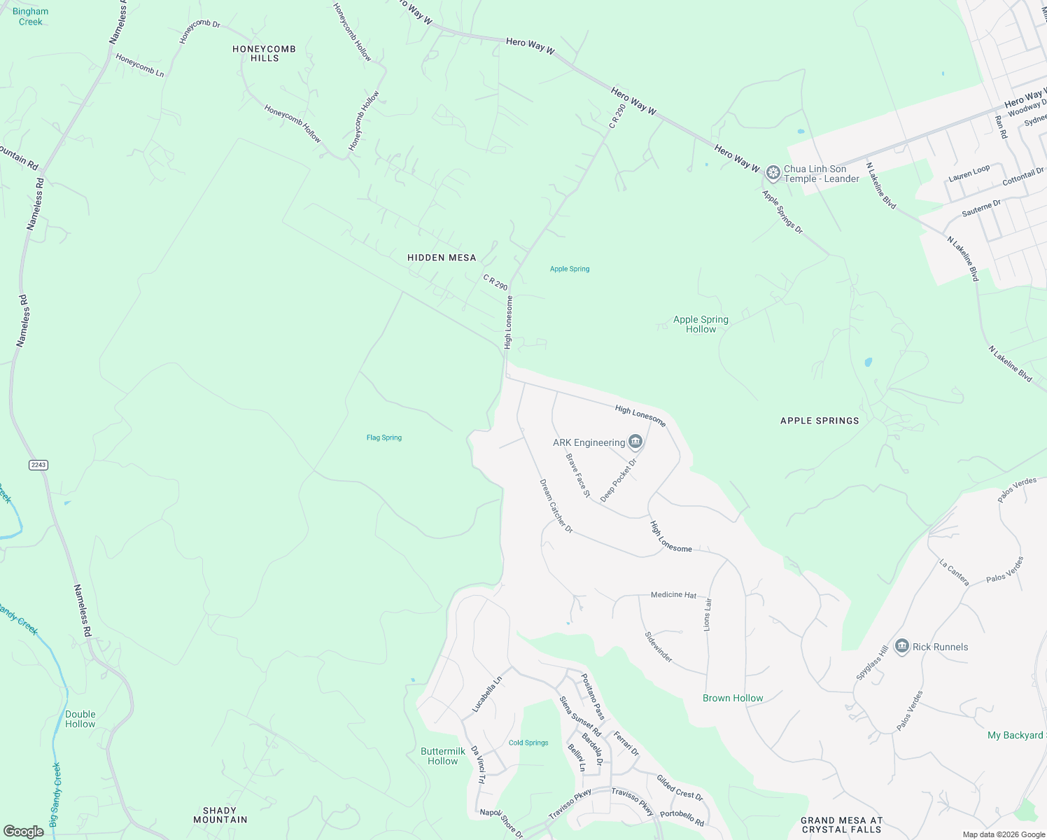 map of restaurants, bars, coffee shops, grocery stores, and more near 209 Dream Catcher Drive in Leander