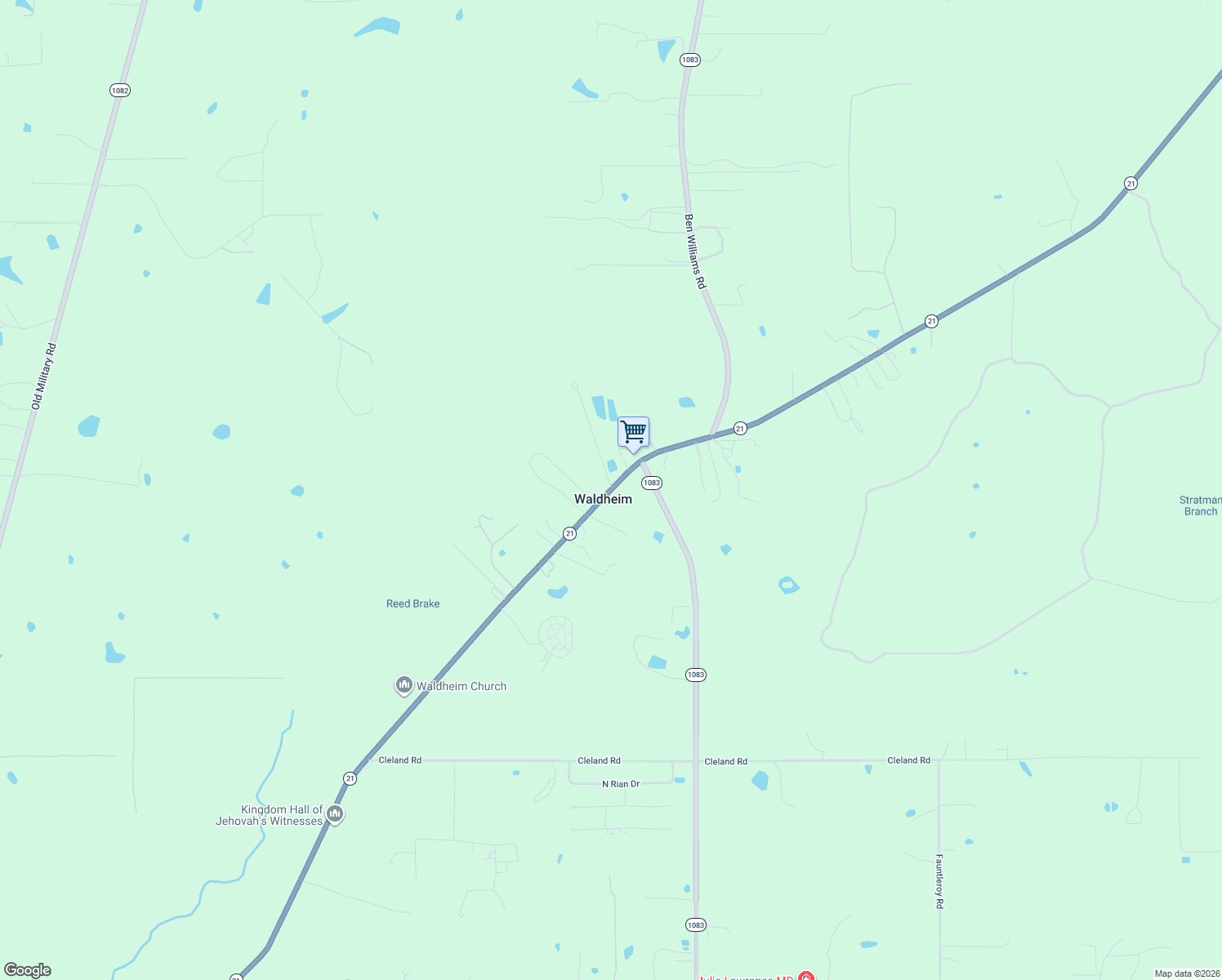 map of restaurants, bars, coffee shops, grocery stores, and more near 77435 Louisiana 21 in Covington