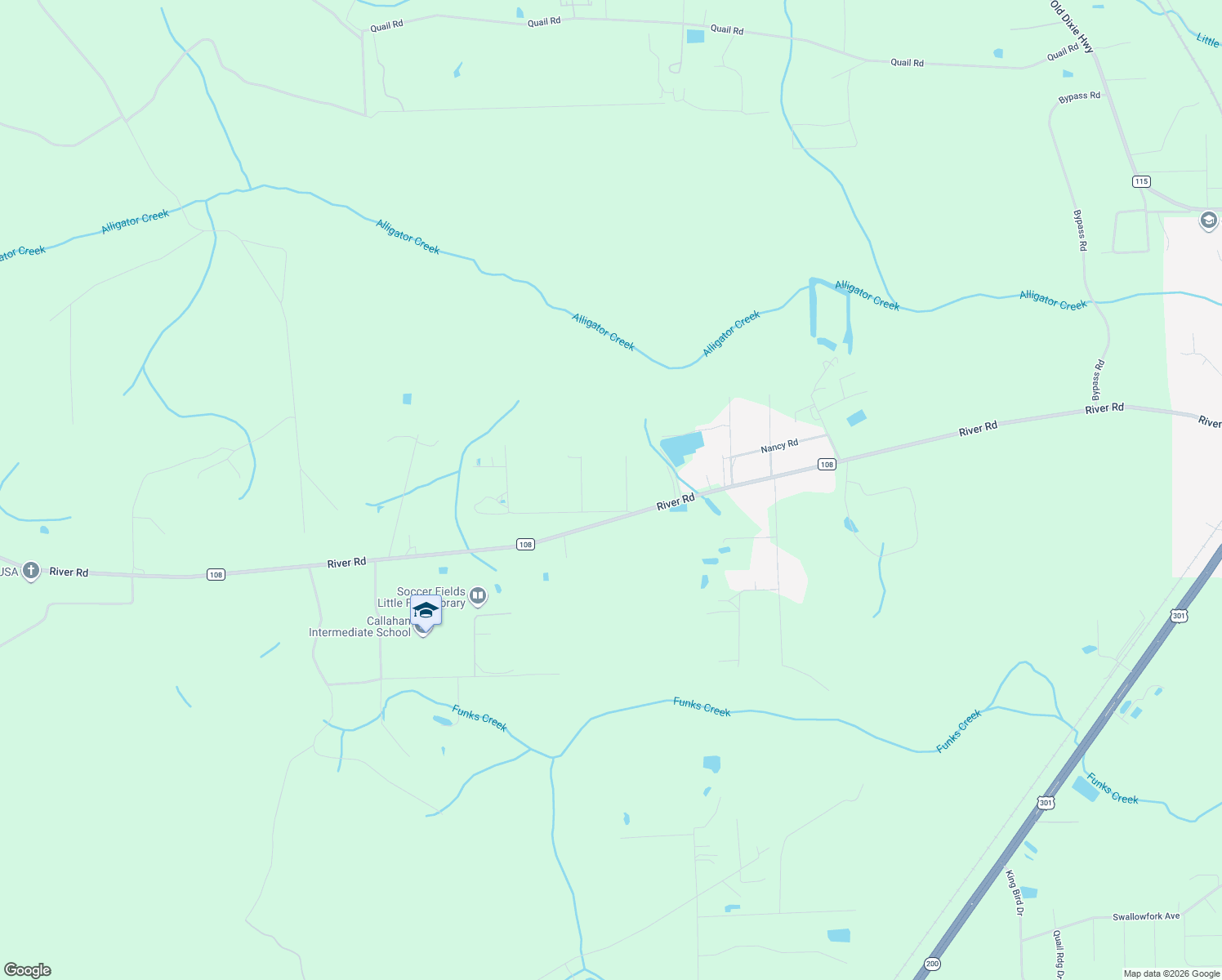 map of restaurants, bars, coffee shops, grocery stores, and more near 35100 Karen Road in Callahan