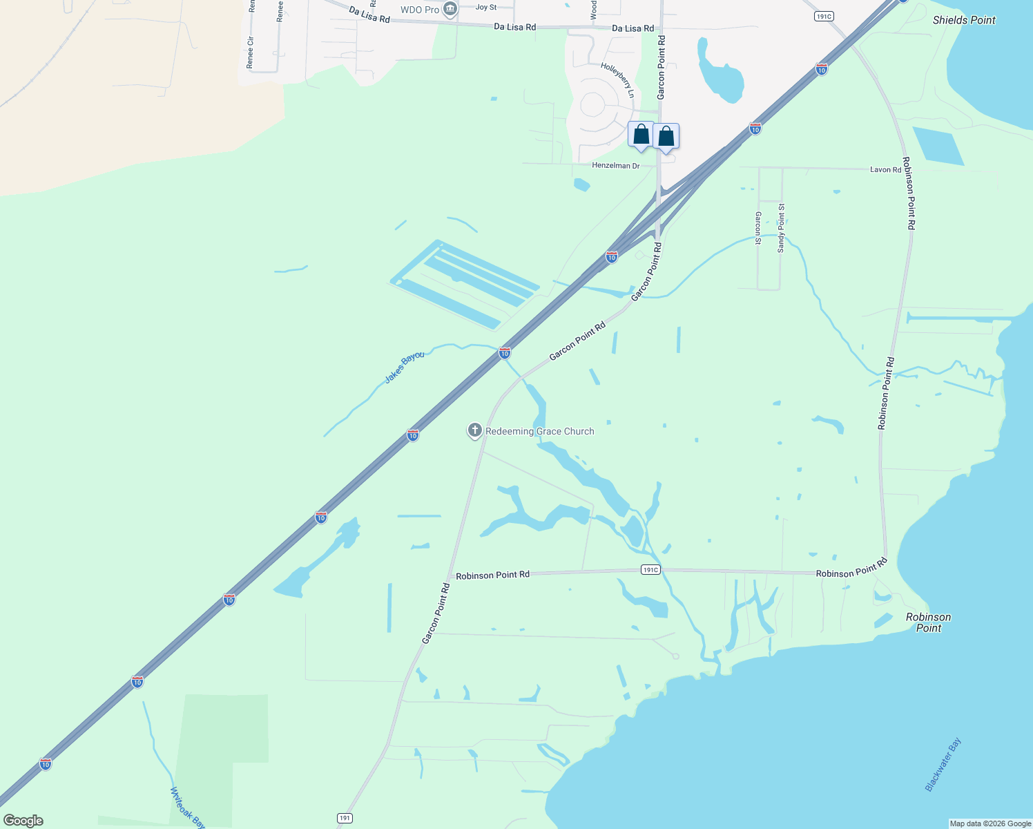 map of restaurants, bars, coffee shops, grocery stores, and more near 3434 Garcon Point Road in Milton