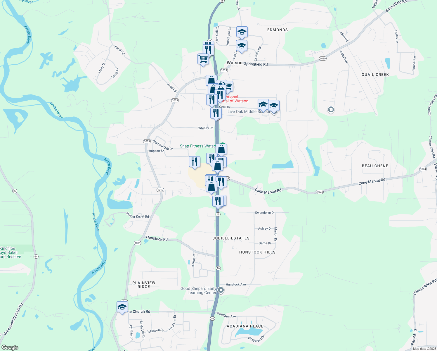 70726 Cane Market Road, Denham Springs LA Walk Score
