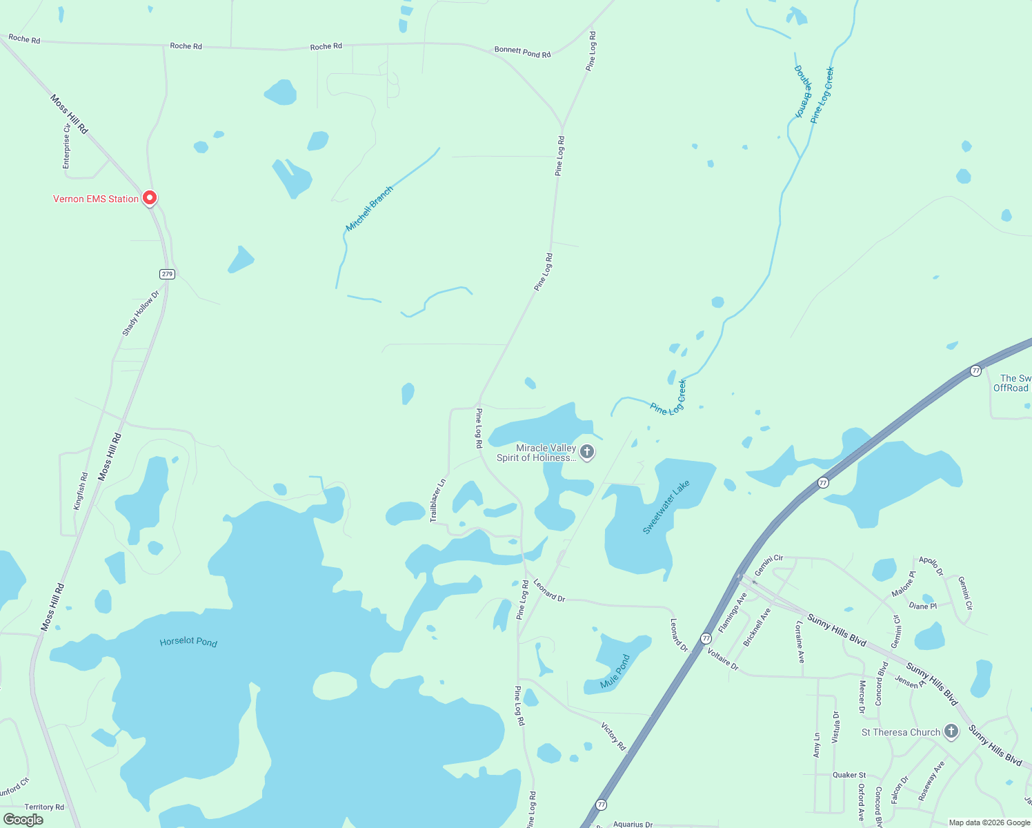 map of restaurants, bars, coffee shops, grocery stores, and more near 3747 Pine Logging Road in Chipley
