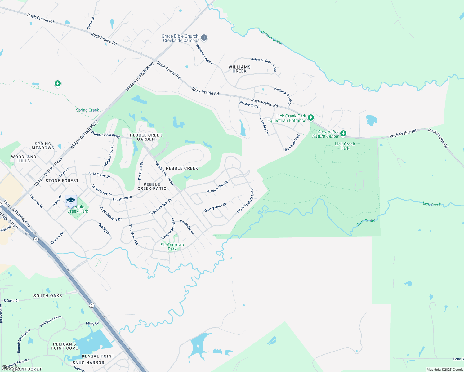 map of restaurants, bars, coffee shops, grocery stores, and more near 5104 Whistling Straits Dr in College Station