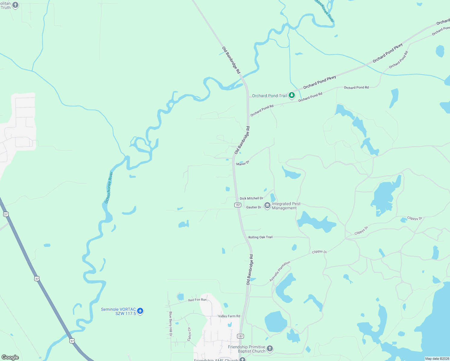 map of restaurants, bars, coffee shops, grocery stores, and more near 8497 Old Bainbridge Road in Tallahassee