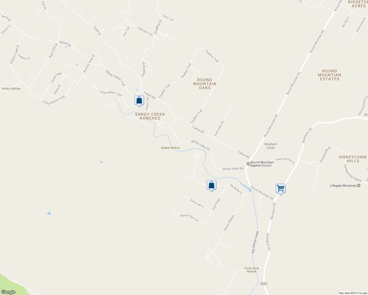 map of restaurants, bars, coffee shops, grocery stores, and more near 23607 Windy Valley Road in Leander