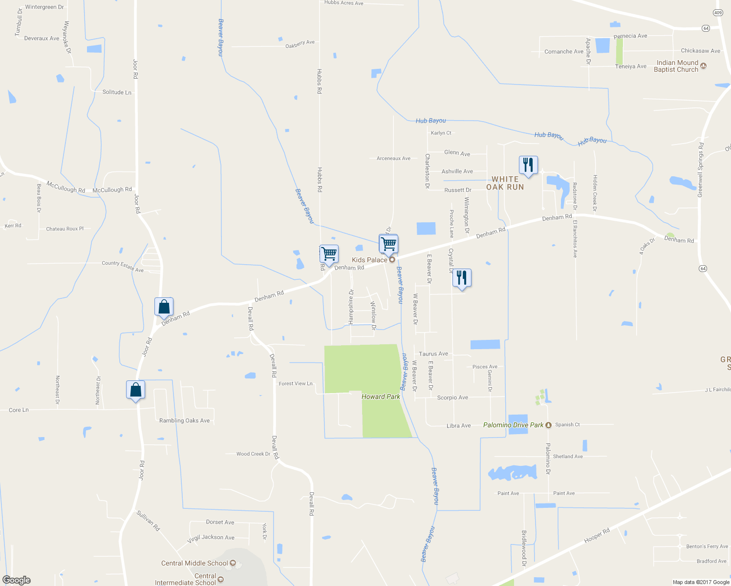 map of restaurants, bars, coffee shops, grocery stores, and more near 14249 Heatherton Avenue in Central