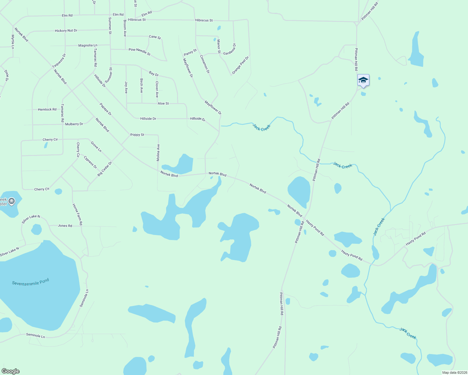 map of restaurants, bars, coffee shops, grocery stores, and more near 372 Red Road in Marianna