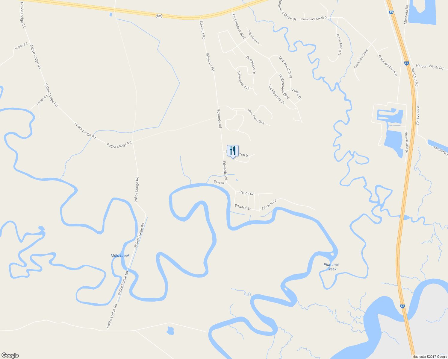 map of restaurants, bars, coffee shops, grocery stores, and more near 75053 Easy Street in Yulee