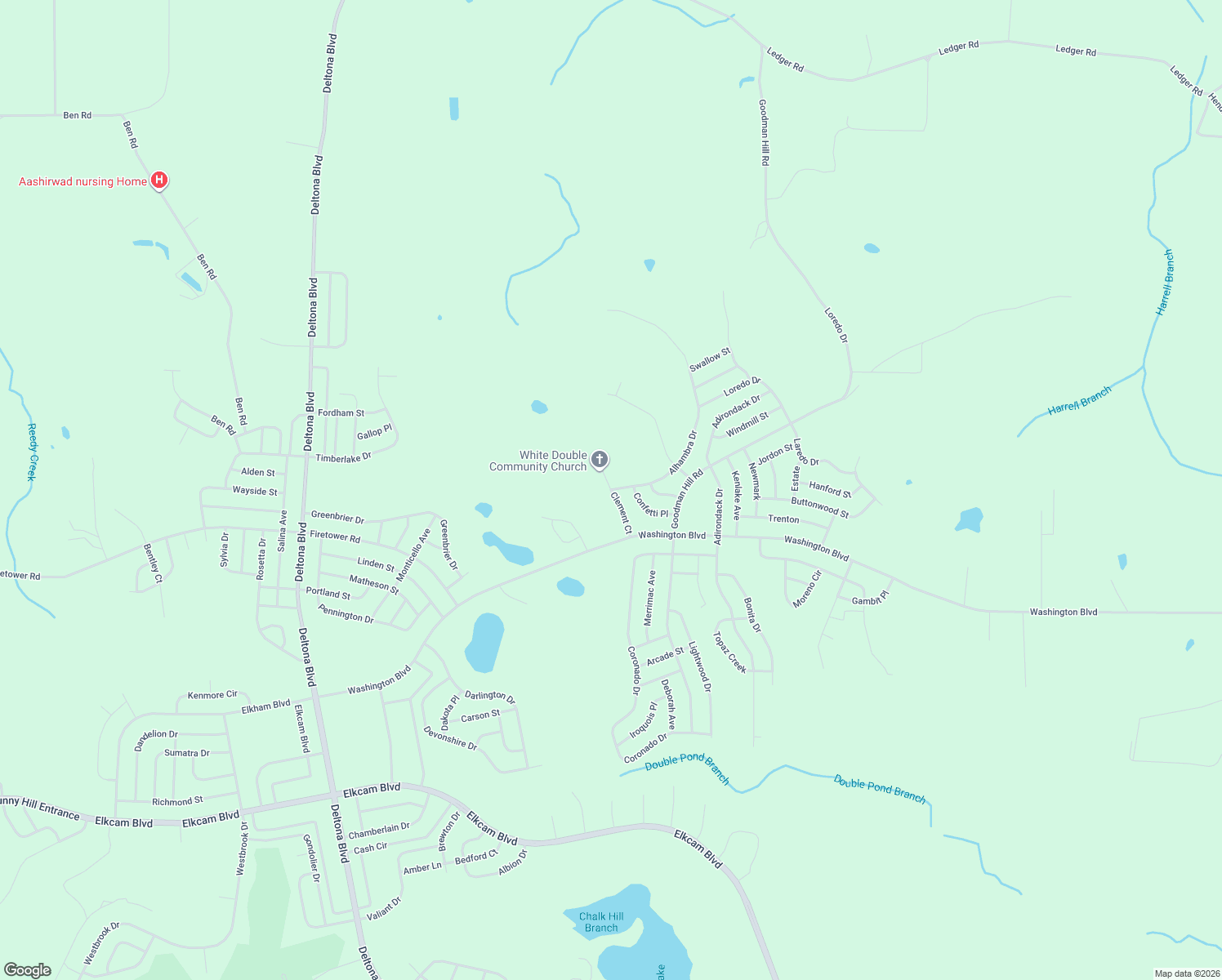 map of restaurants, bars, coffee shops, grocery stores, and more near 3219 Clement Court in Chipley