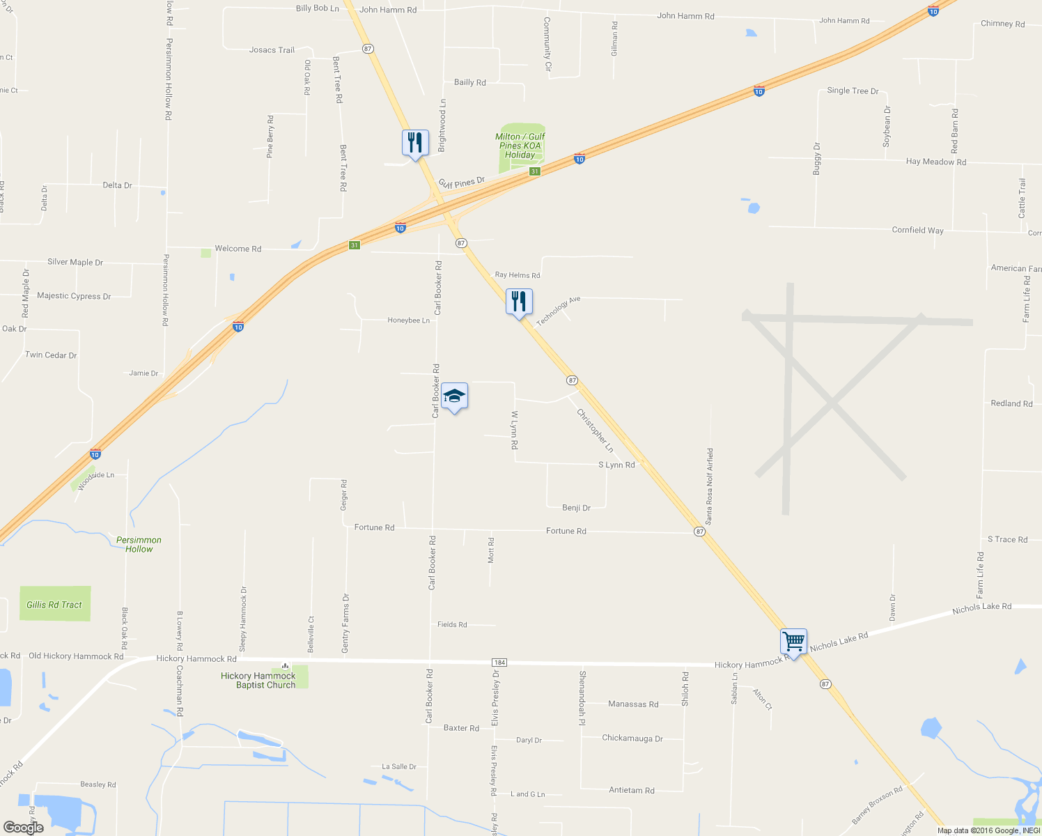 map of restaurants, bars, coffee shops, grocery stores, and more near 4742 West Lynn Road in Milton
