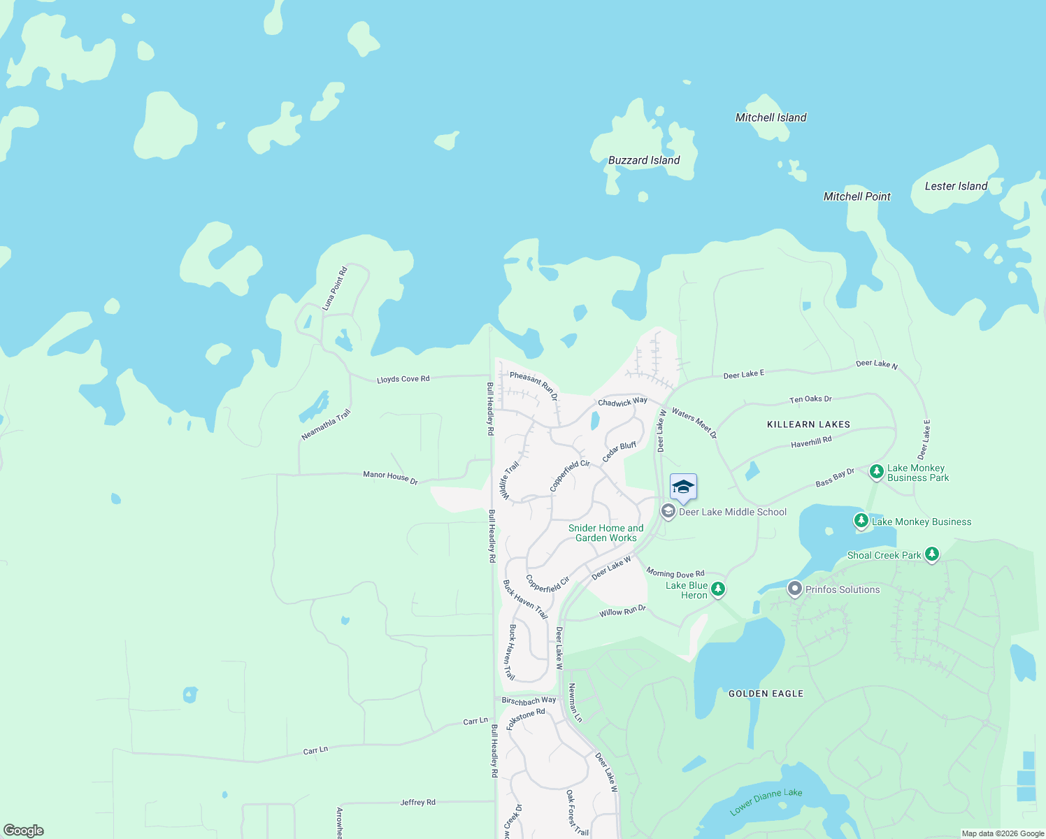 map of restaurants, bars, coffee shops, grocery stores, and more near 1533 Chadwick Way in Tallahassee