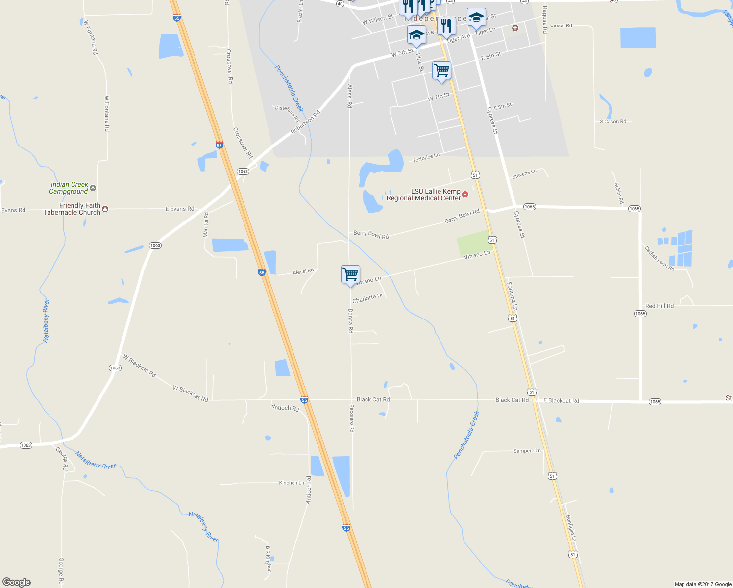 map of restaurants, bars, coffee shops, grocery stores, and more near 13057 Charlotte Drive in Independence