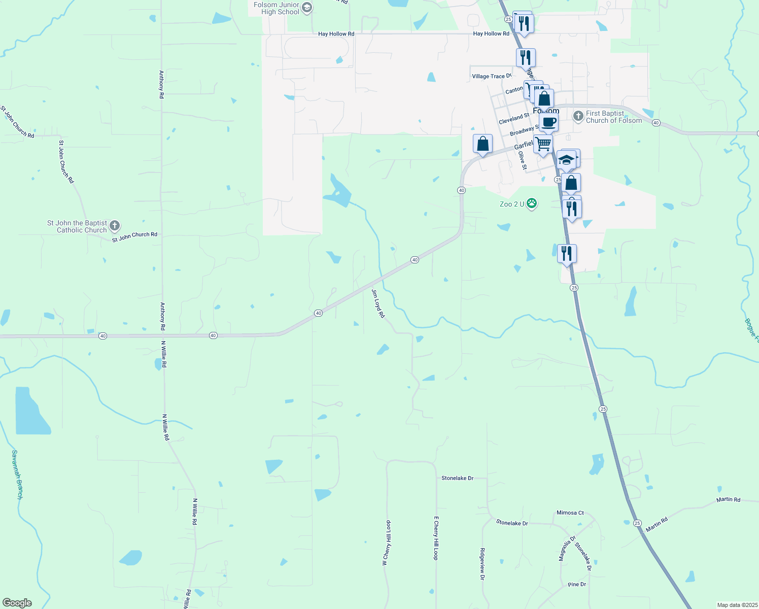 Louisiana 1078, Folsom LA Walk Score