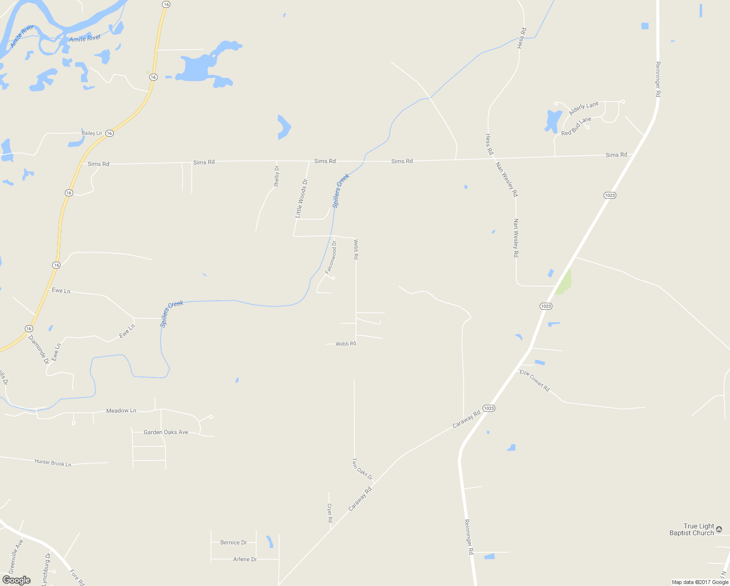 map of restaurants, bars, coffee shops, grocery stores, and more near 37810 Webb Road in Denham Springs