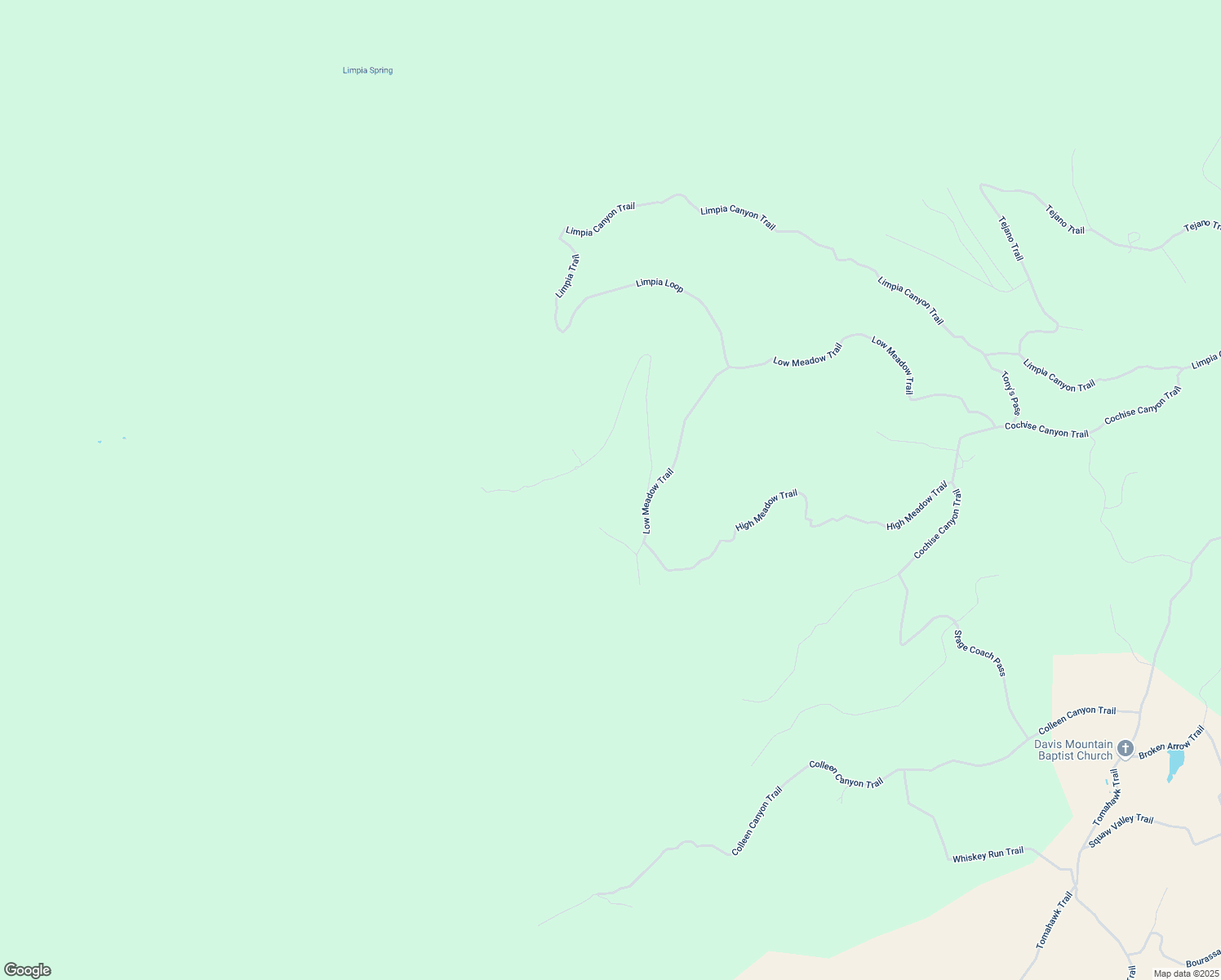 map of restaurants, bars, coffee shops, grocery stores, and more near 113 Skyline Drive in Fort Davis