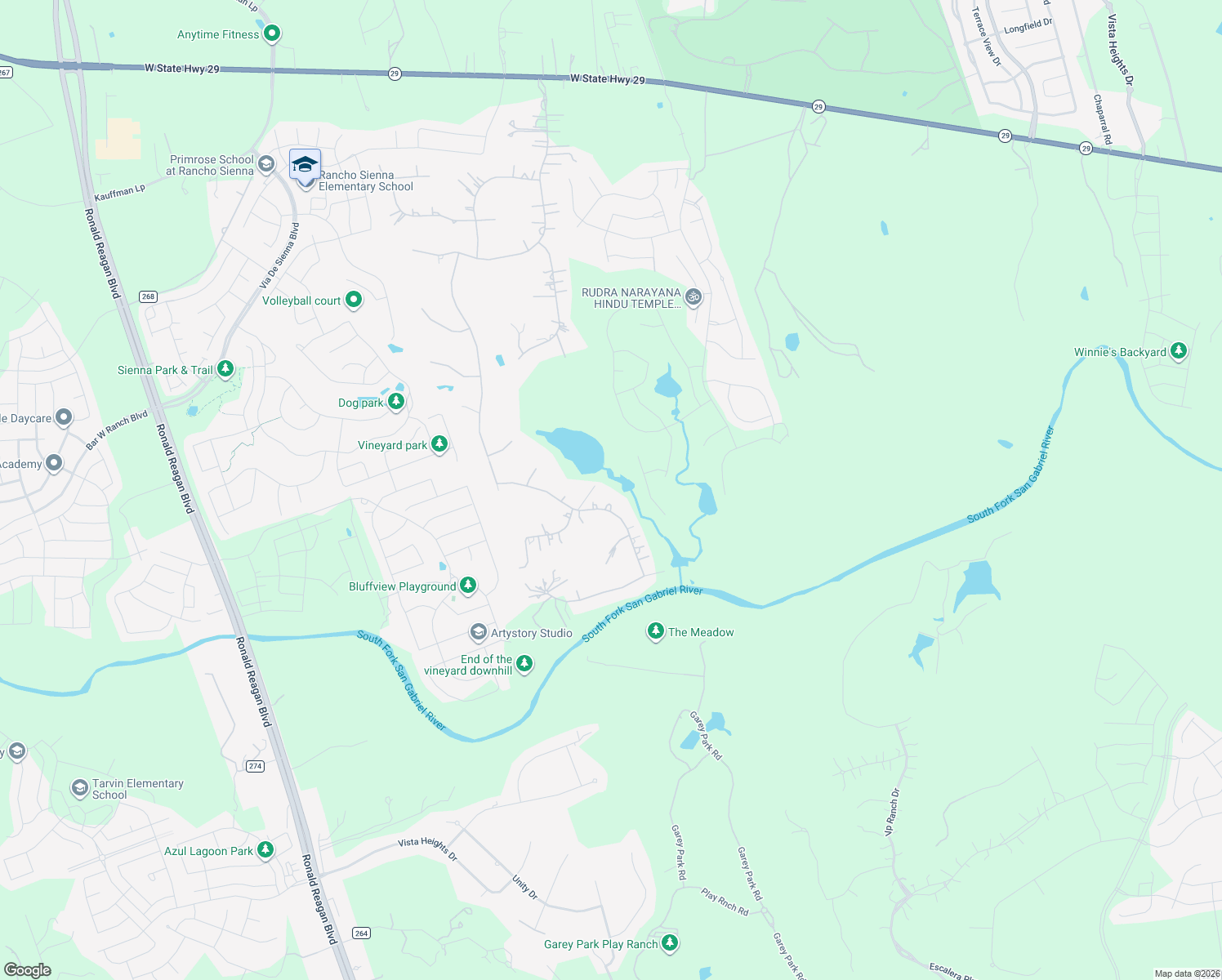 map of restaurants, bars, coffee shops, grocery stores, and more near 409 Lake Side Drive in Georgetown