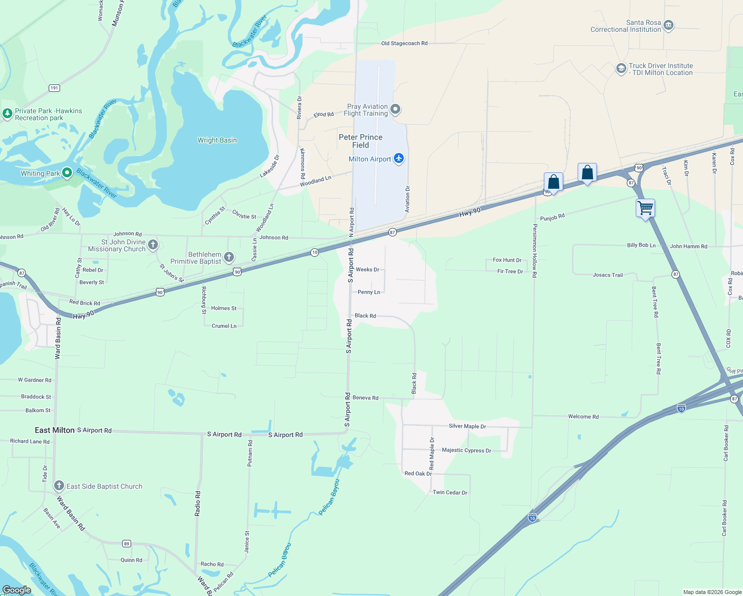 map of restaurants, bars, coffee shops, grocery stores, and more near 7861 Penny Lane in Milton
