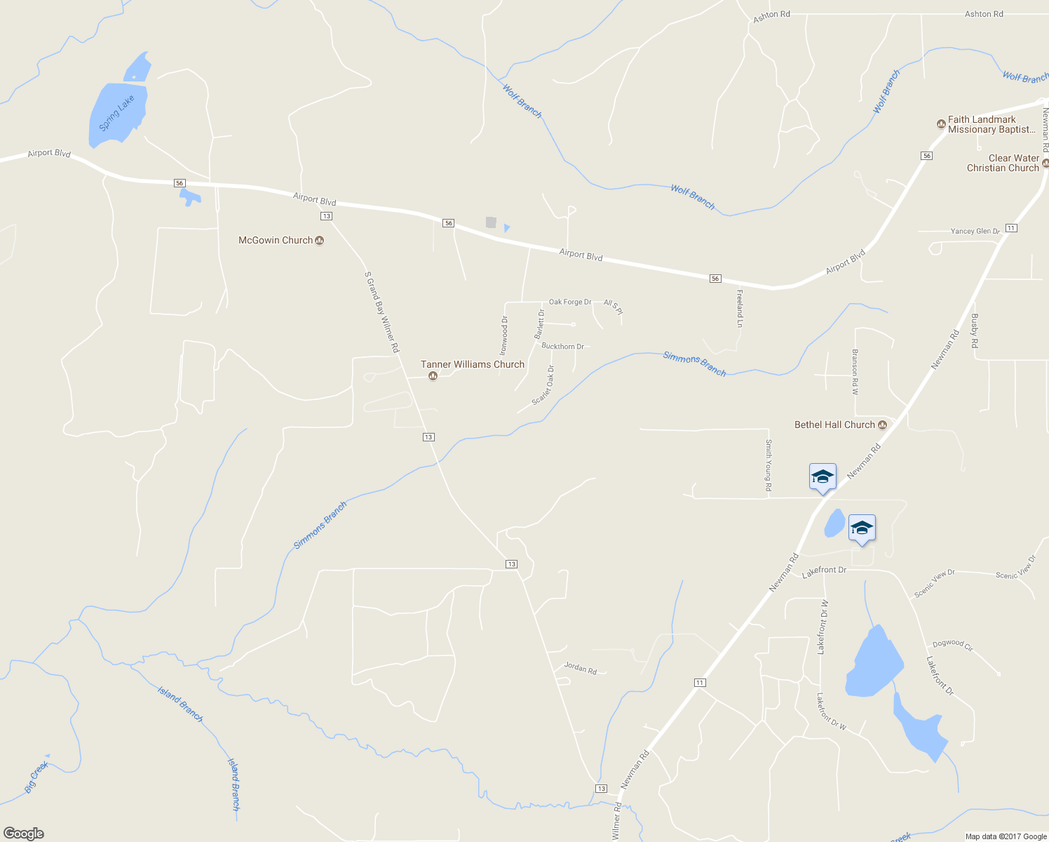 map of restaurants, bars, coffee shops, grocery stores, and more near 3159 Scarlet Oak Dr in Mobile