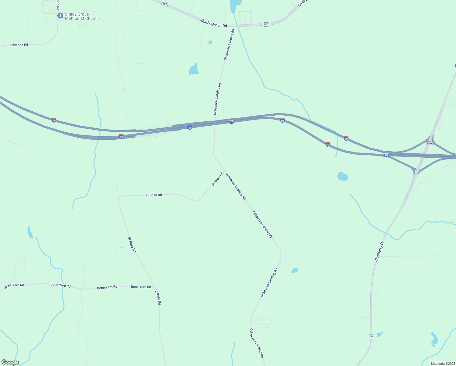 map of restaurants, bars, coffee shops, grocery stores, and more near 1120 Saint Rose Road in Grand Ridge