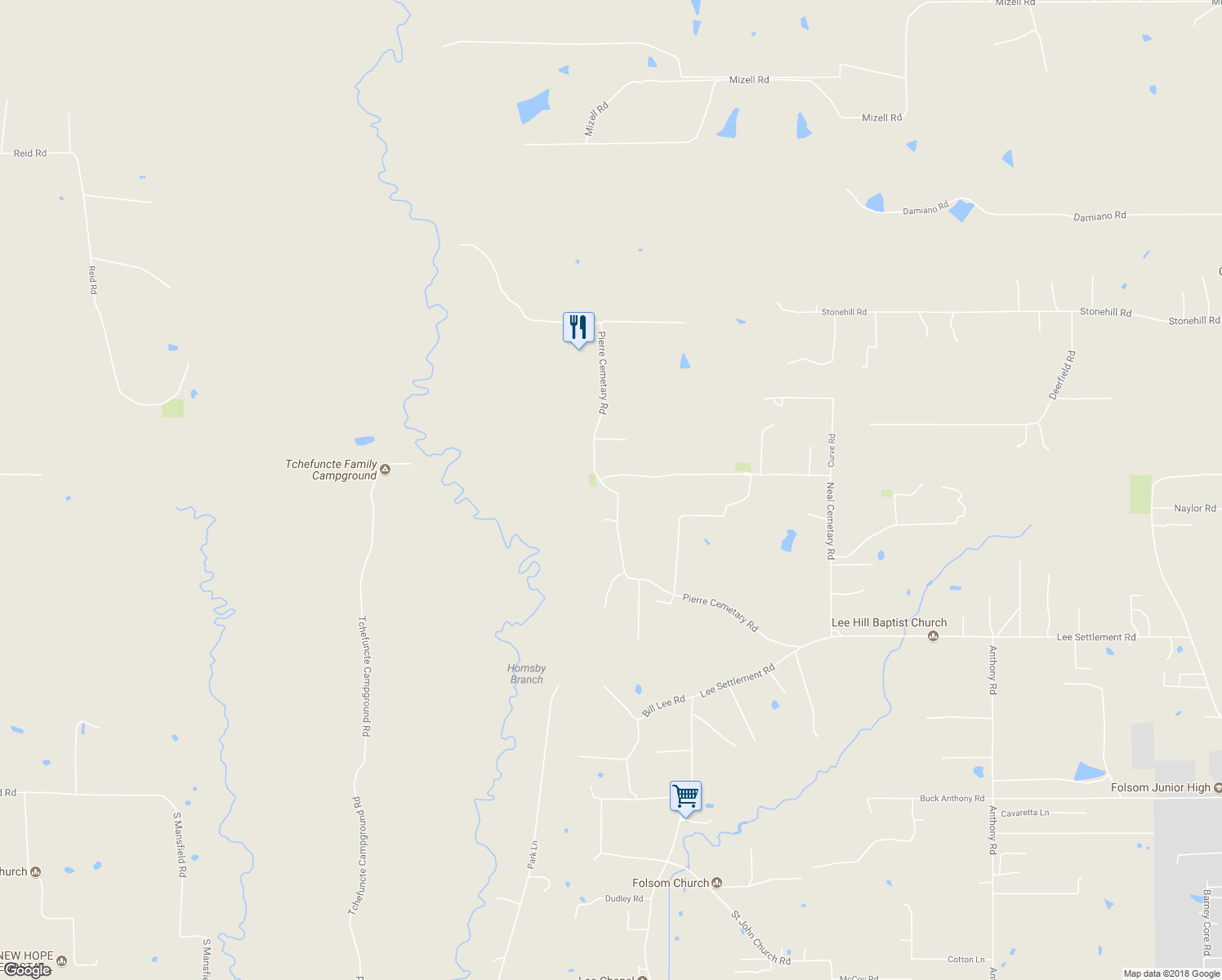 map of restaurants, bars, coffee shops, grocery stores, and more near 83415 Pierre Cemetary Road in Folsom