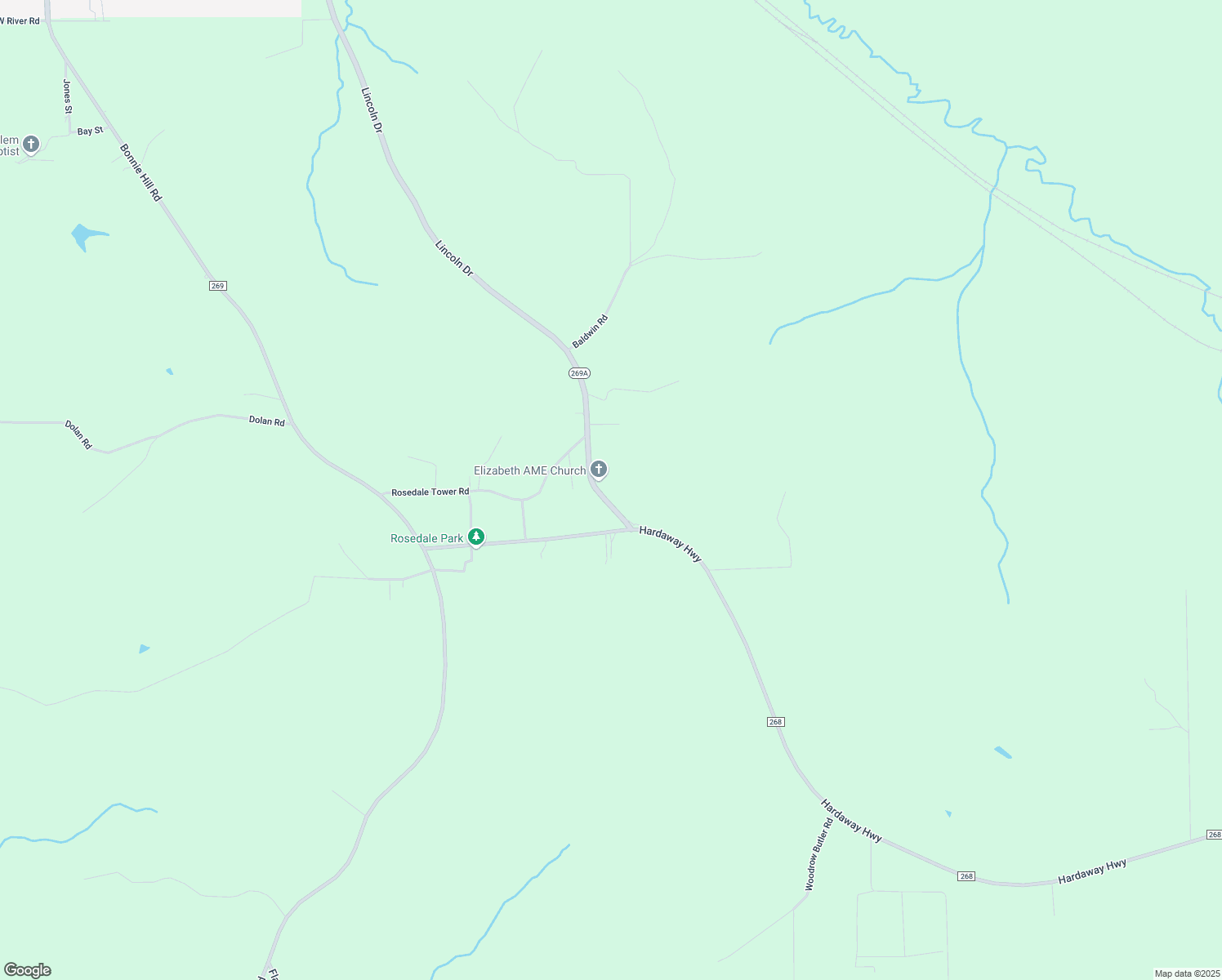 map of restaurants, bars, coffee shops, grocery stores, and more near 565 Hardaway Highway in Chattahoochee