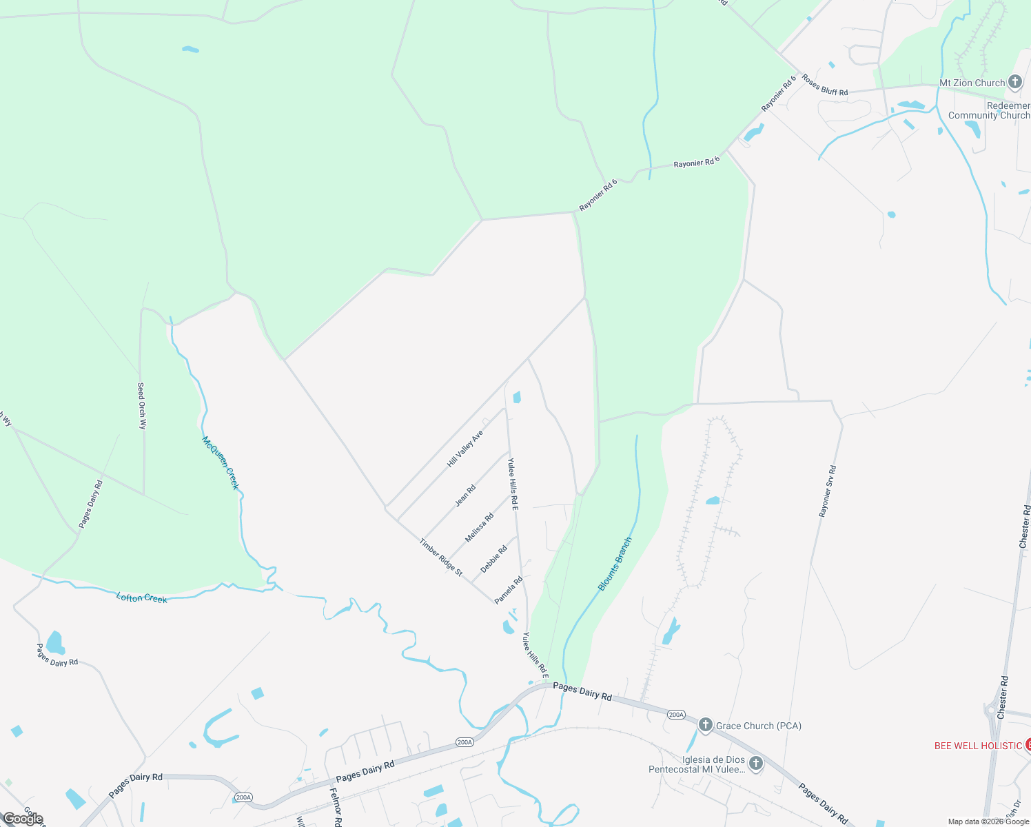 map of restaurants, bars, coffee shops, grocery stores, and more near 86514 Yulee Hills Road West in Yulee