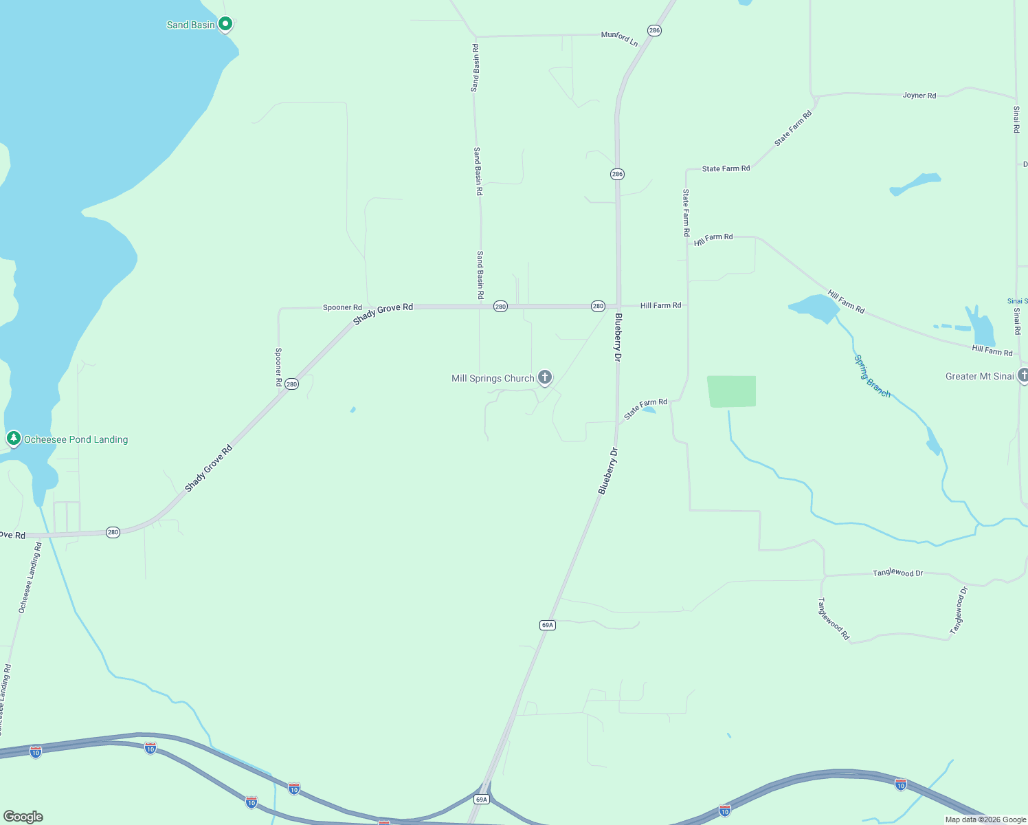 map of restaurants, bars, coffee shops, grocery stores, and more near 7849 Leatherneck Trail in Grand Ridge